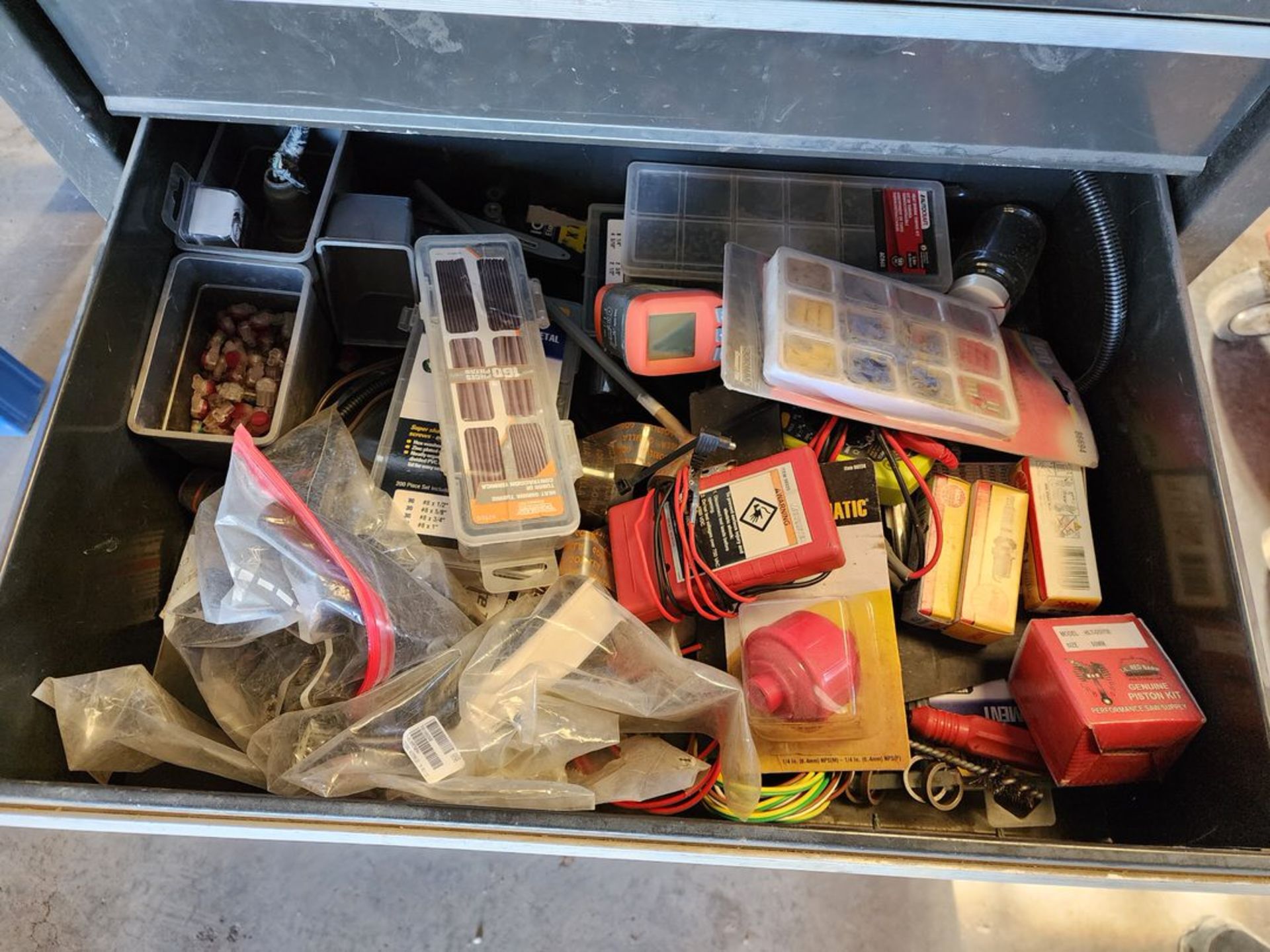 Rolling Tool Cabinet W/ Assorted Ele Contents - Image 5 of 28