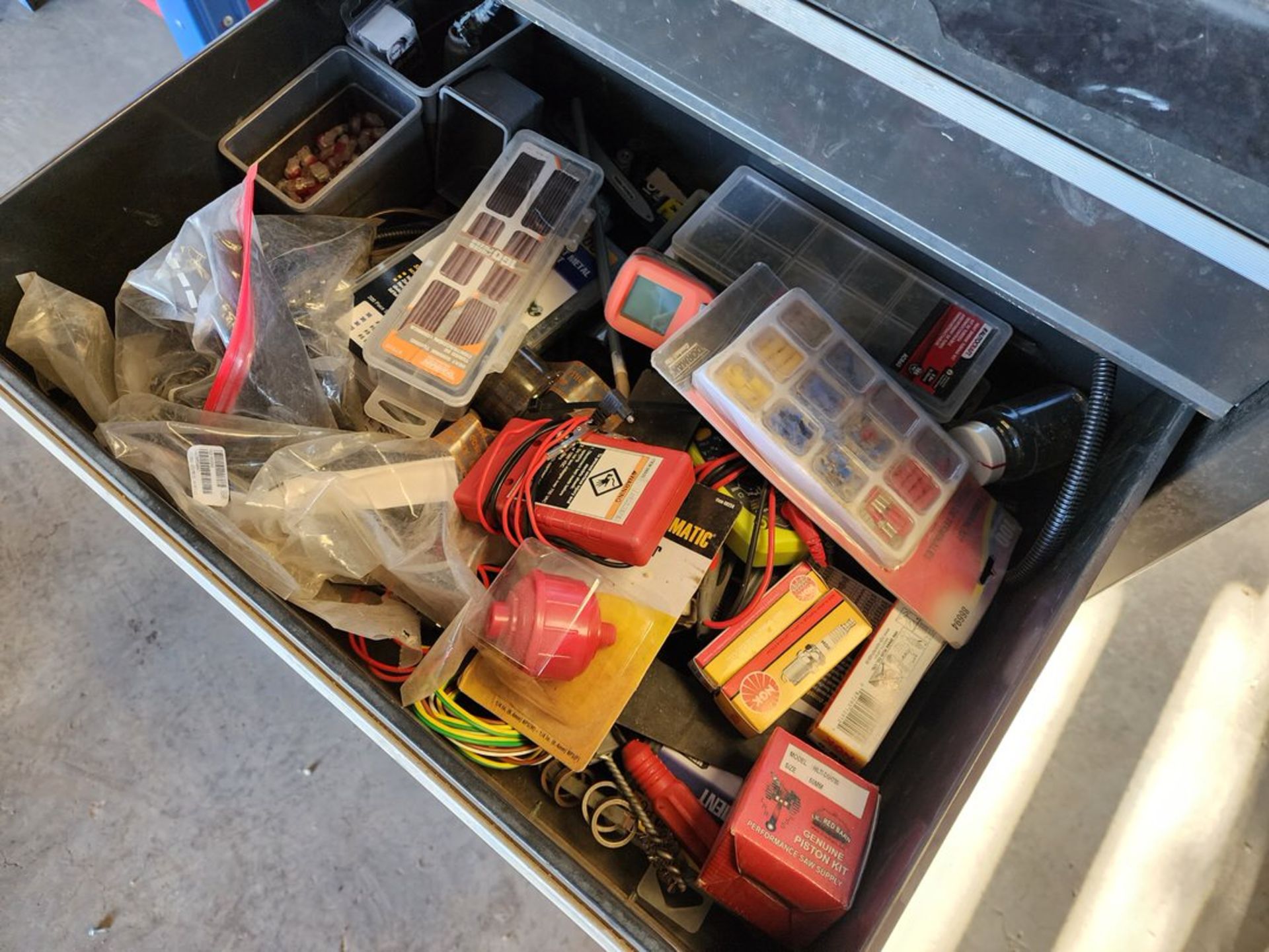 Rolling Tool Cabinet W/ Assorted Ele Contents - Image 6 of 28