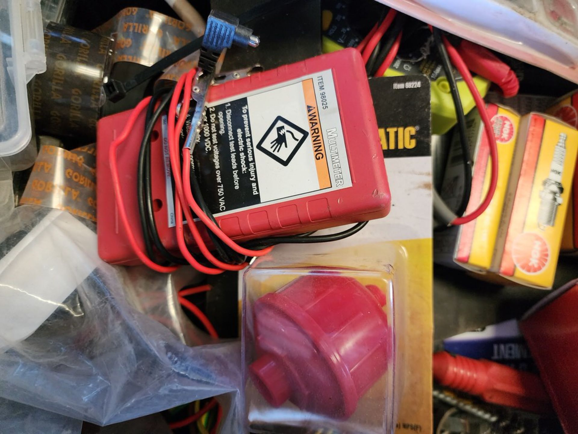 Rolling Tool Cabinet W/ Assorted Ele Contents - Image 10 of 28