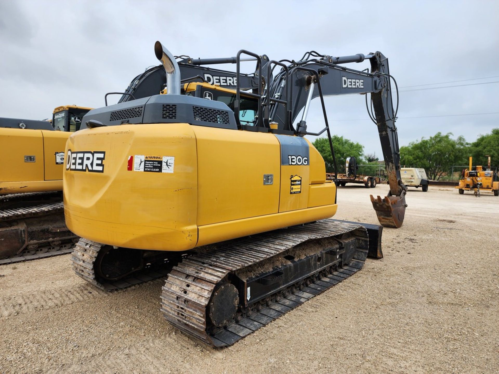 2017 John Deere 130G Excavator 102" Blade Attachment; W/ 17"W Bucket - Image 9 of 32