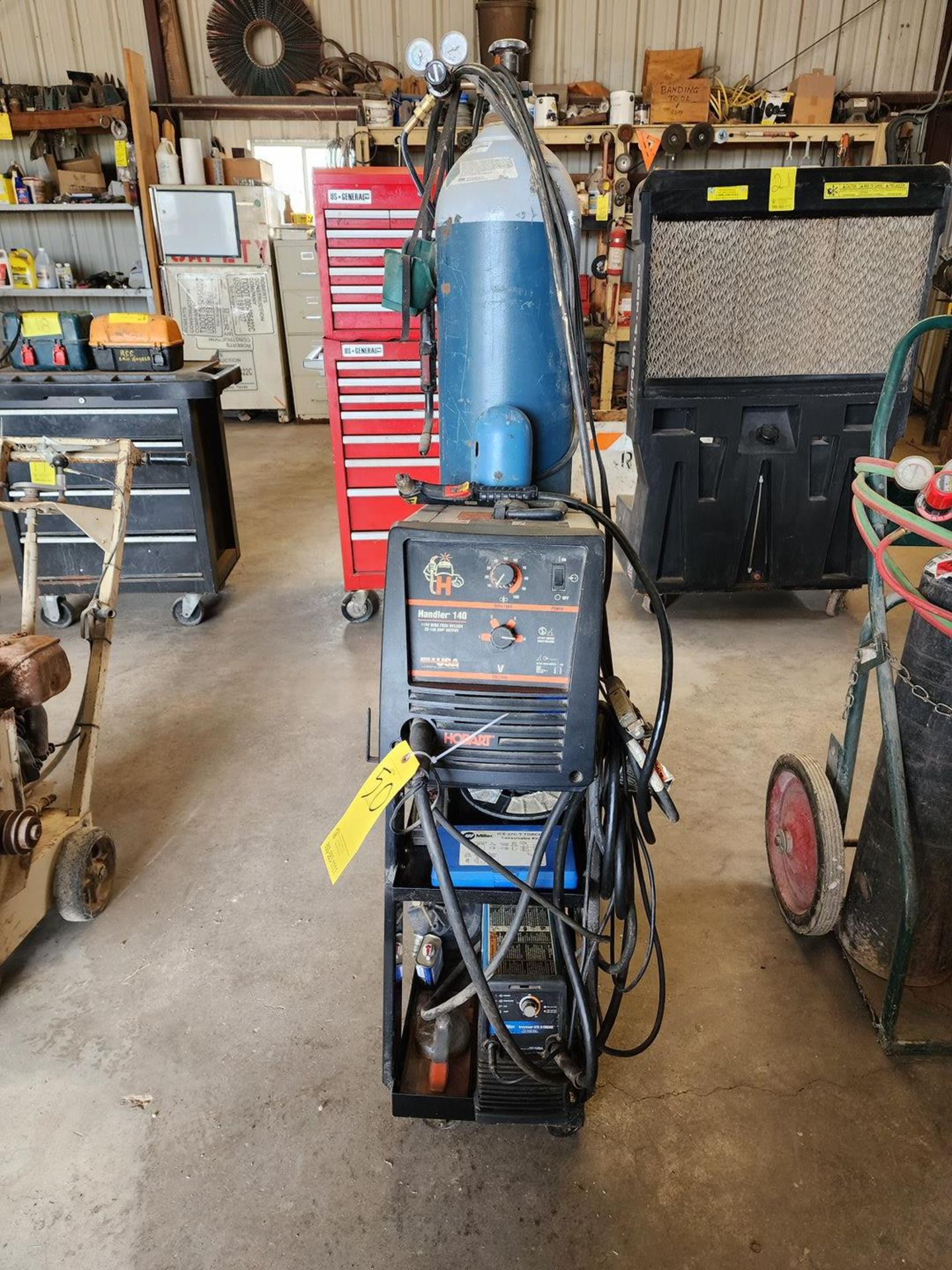 Hobart Handler 140 Mig Welder 115V, 25-140A; W/ Miller Spectrum 375 X-Treme Plasma Cutter, W/ - Image 4 of 19