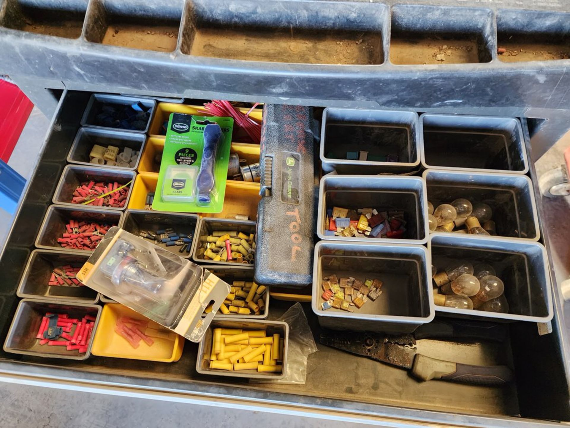 Rolling Tool Cabinet W/ Assorted Ele Contents - Image 3 of 28