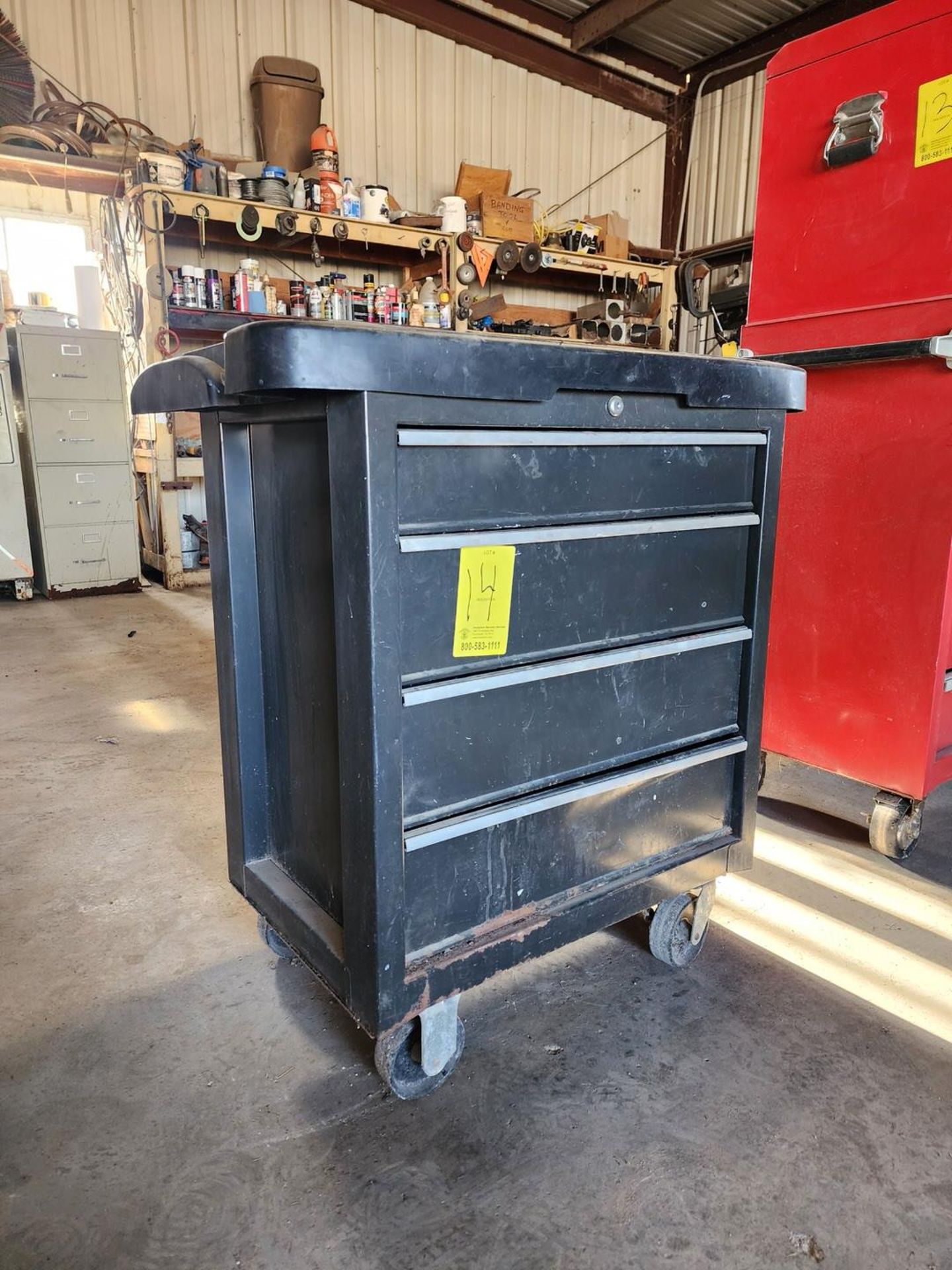 Rolling Tool Cabinet W/ Assorted Ele Contents - Image 2 of 28