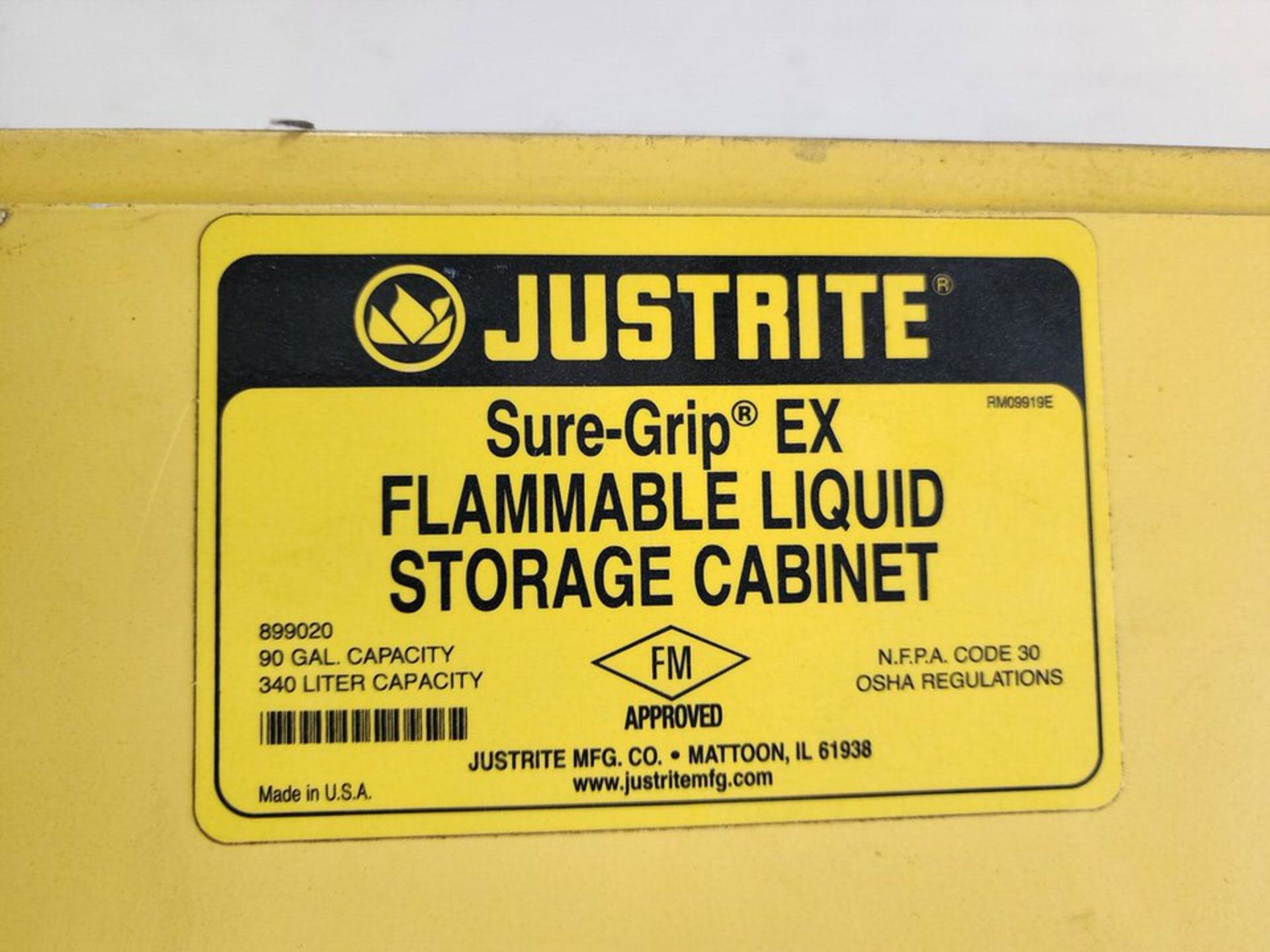 Flammable Locker 90gal Cap. - Image 3 of 3