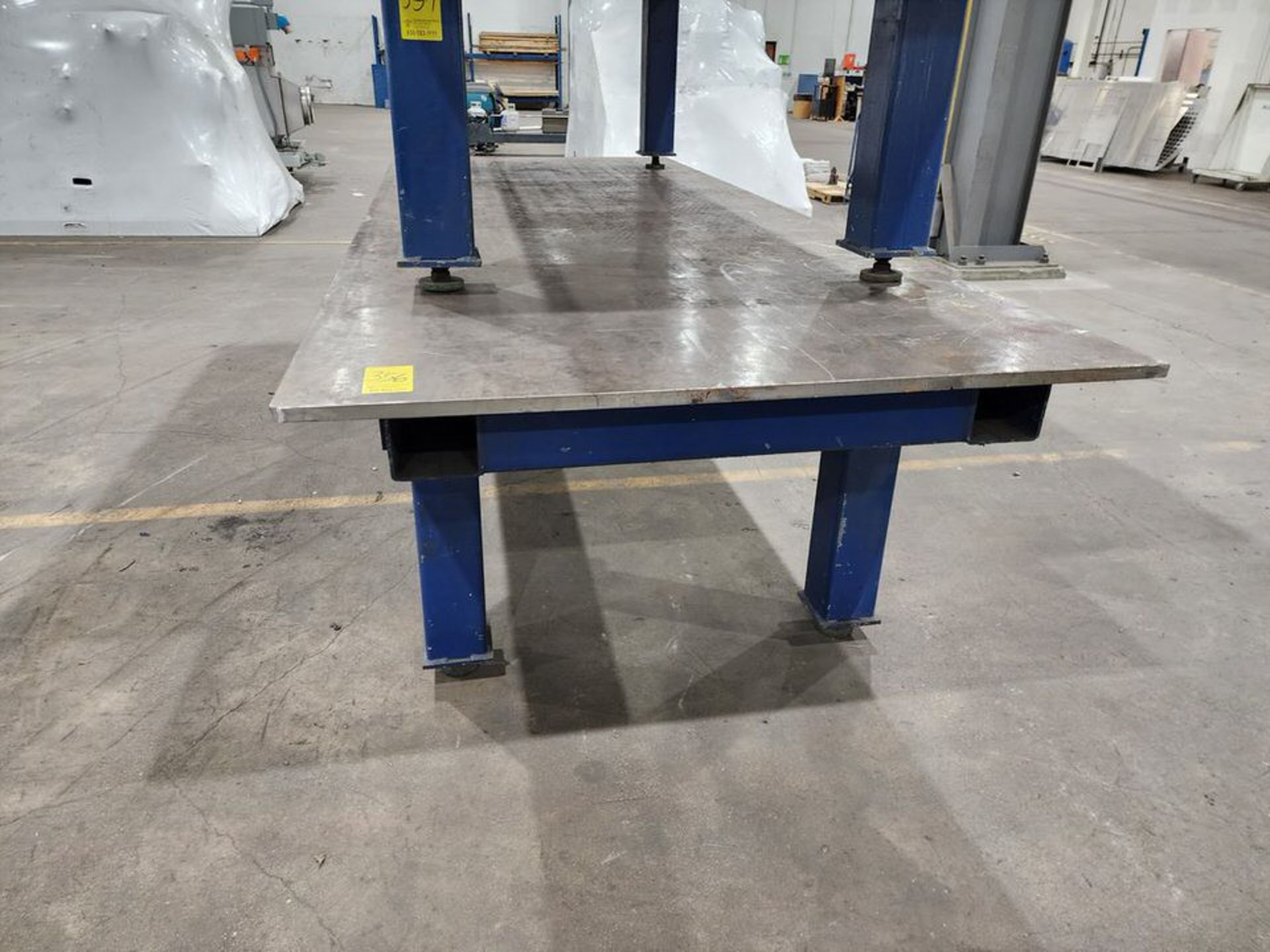 Stl Table 152" x 60" x Adj. Ht., 10K Cap.