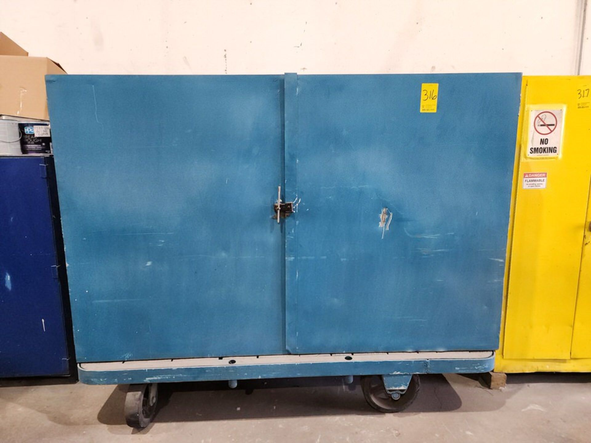 Rolling Matl. Cabinet 84" x 42" x 54"H