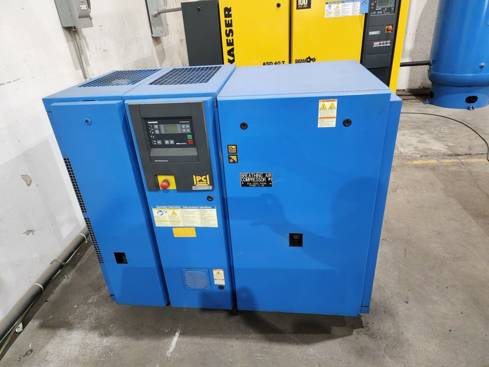 Kaeser SK15T Compressor 125psi, 64CFM, 60HZ, 230/208/460V, 3.550RPM, 3PH, 15HP, 43/47/22FLA - Image 2 of 7