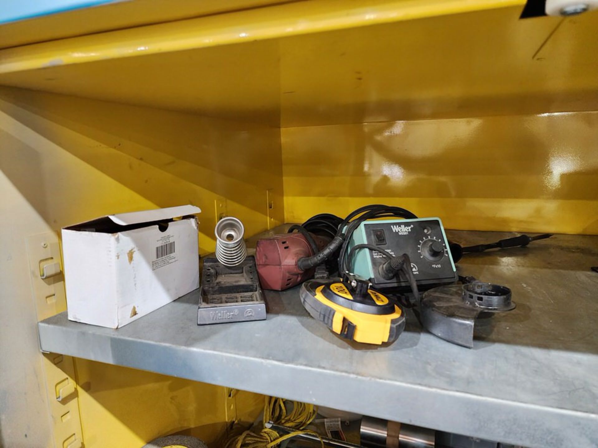 Material Cabinet To Include But Not Limited To: 4-1/2" Angle Grinder; Fllor Jack; Lifting Equipment; - Image 7 of 25