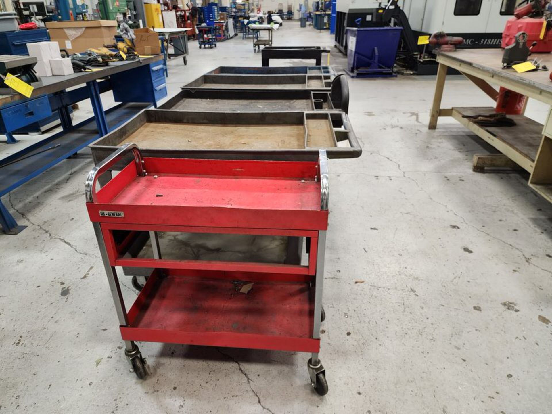 (6) Assorted Rolling Material Carts - Image 3 of 4