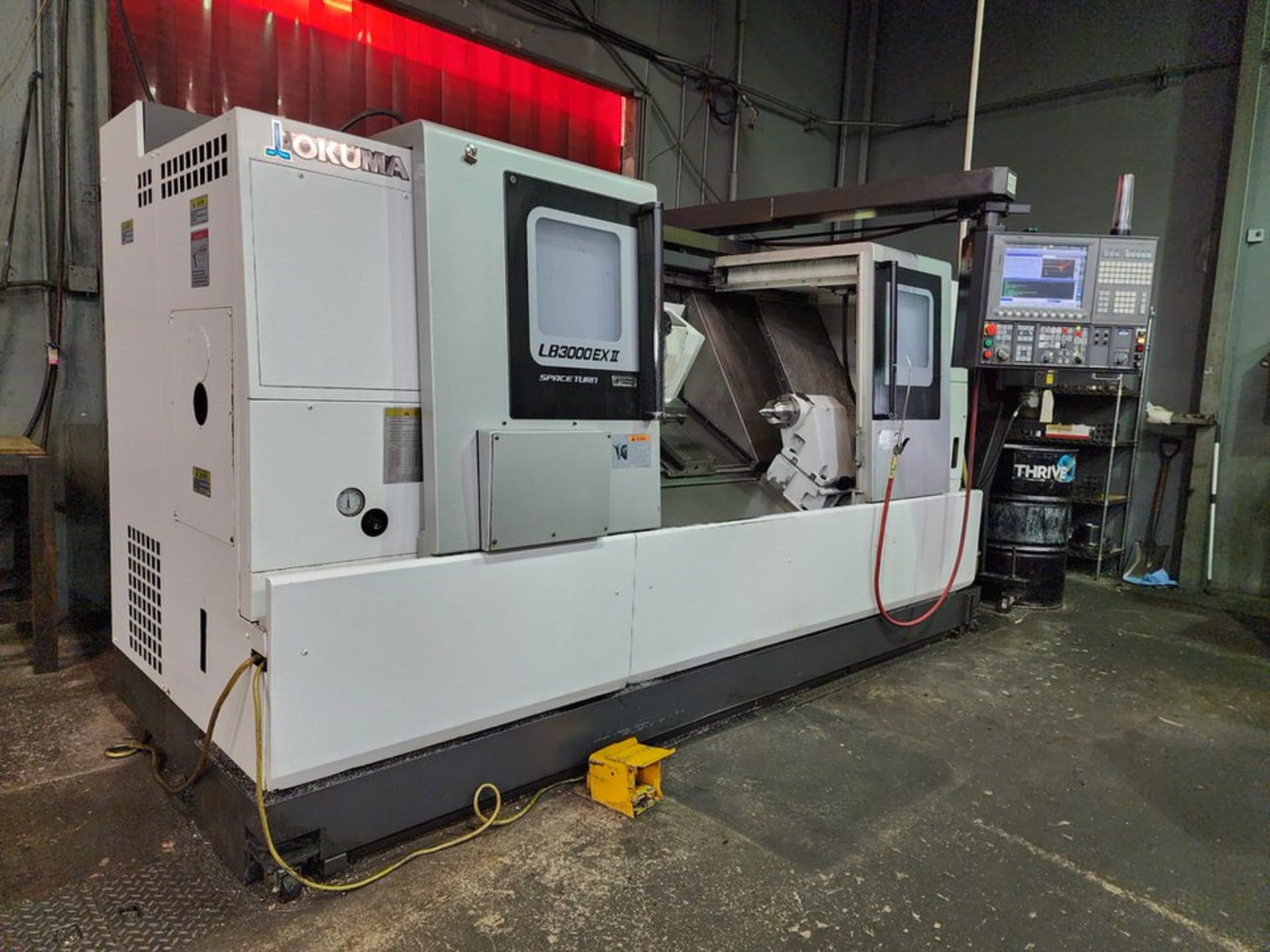 2016 Okuma LB3000EXII Horizontal Lathe 3-Axis; 3PH, 220/480V, 60HZ, 38KVA, 99.6/45.8FLA, Largest