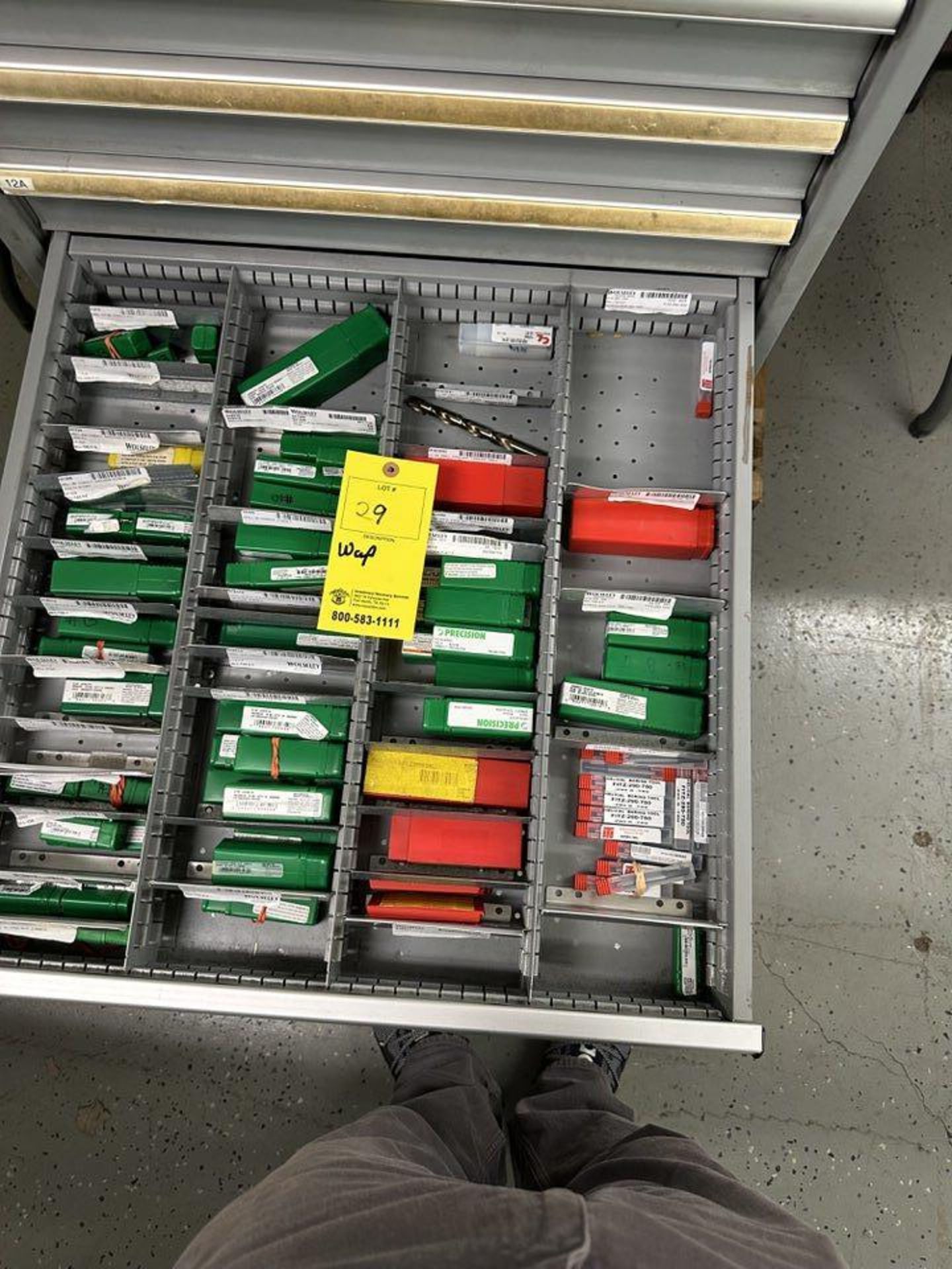 15 Drawer Lista Tool Cabinet w/ Cont: Assort Tooling - Image 4 of 16