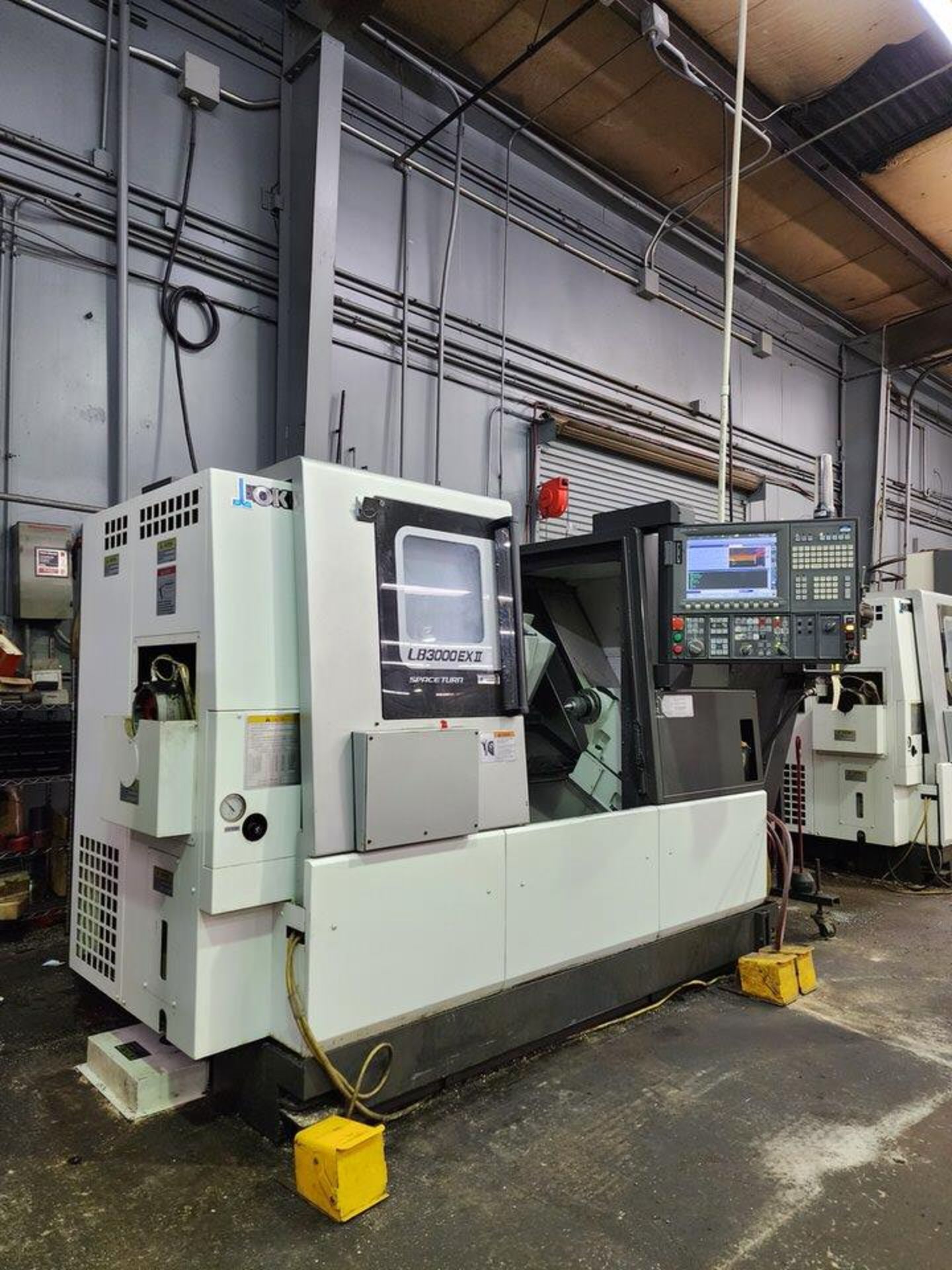 2017 Okuma LB3000EXII Horizontal Lathe 3-Axis; 220/480V, 3PH, 60HZ, 38kva, FLA: 99.8/45.8A; W/ Okuma