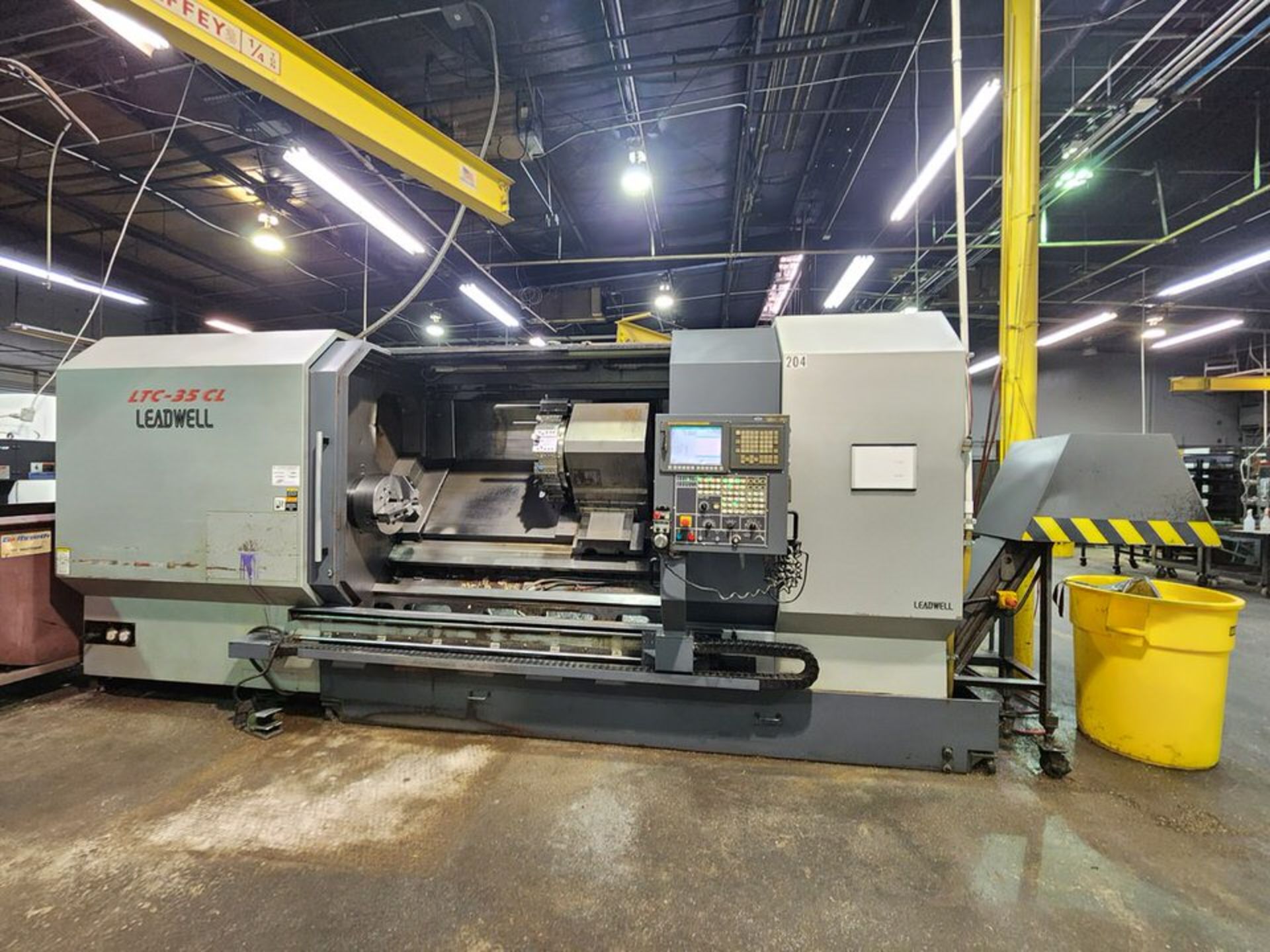 Leadwell LTC-35CL 3 Axis CNC Lathe • Fanuc Oi-TD Control • Hi Pressure Coolant • Chip Conveyor... - Image 3 of 17