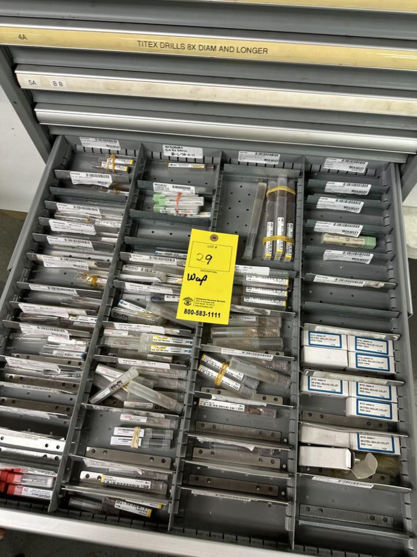 15 Drawer Lista Tool Cabinet w/ Cont: Assort Tooling - Image 10 of 16