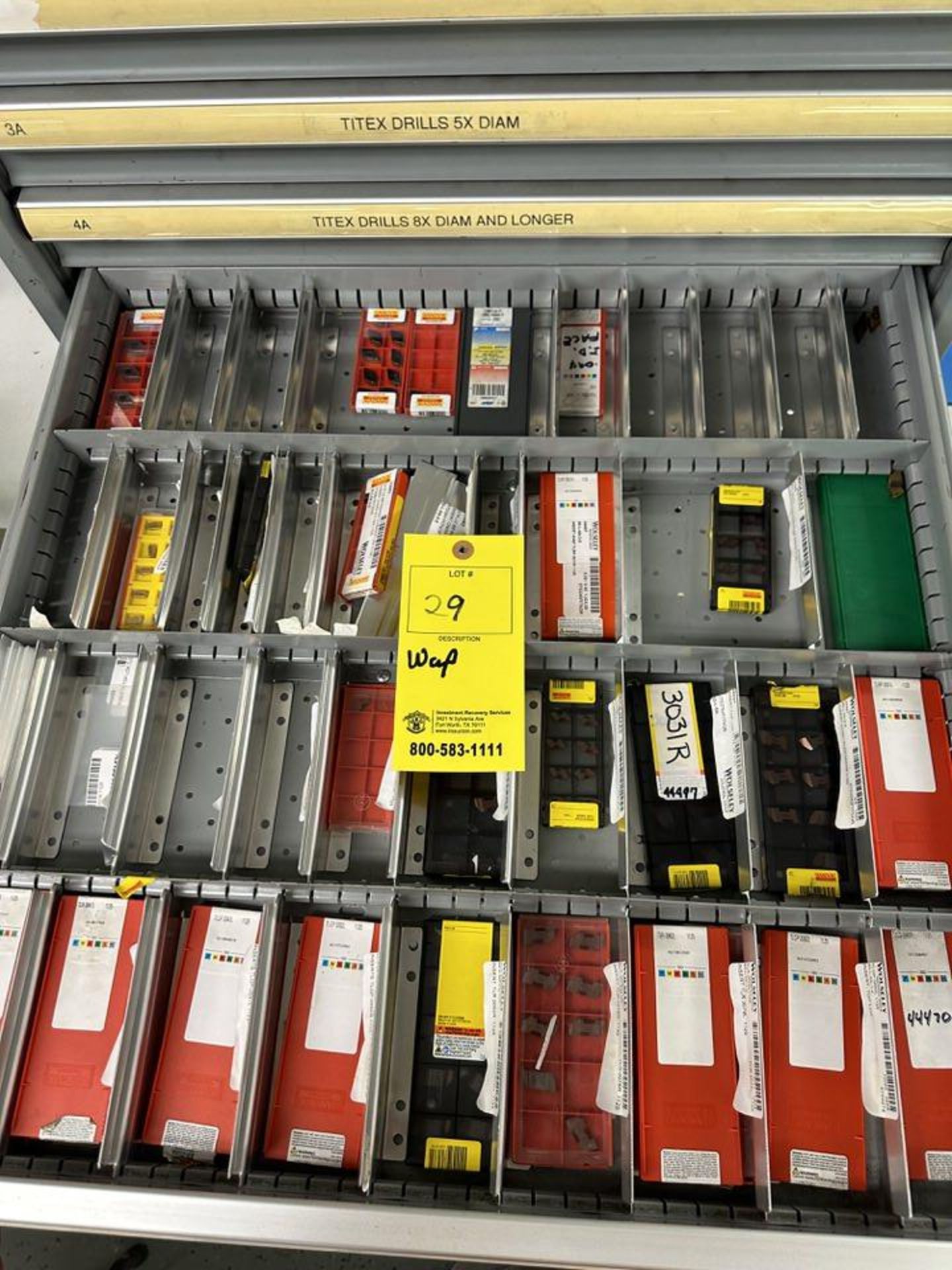 15 Drawer Lista Tool Cabinet w/ Cont: Assort Tooling - Image 12 of 16