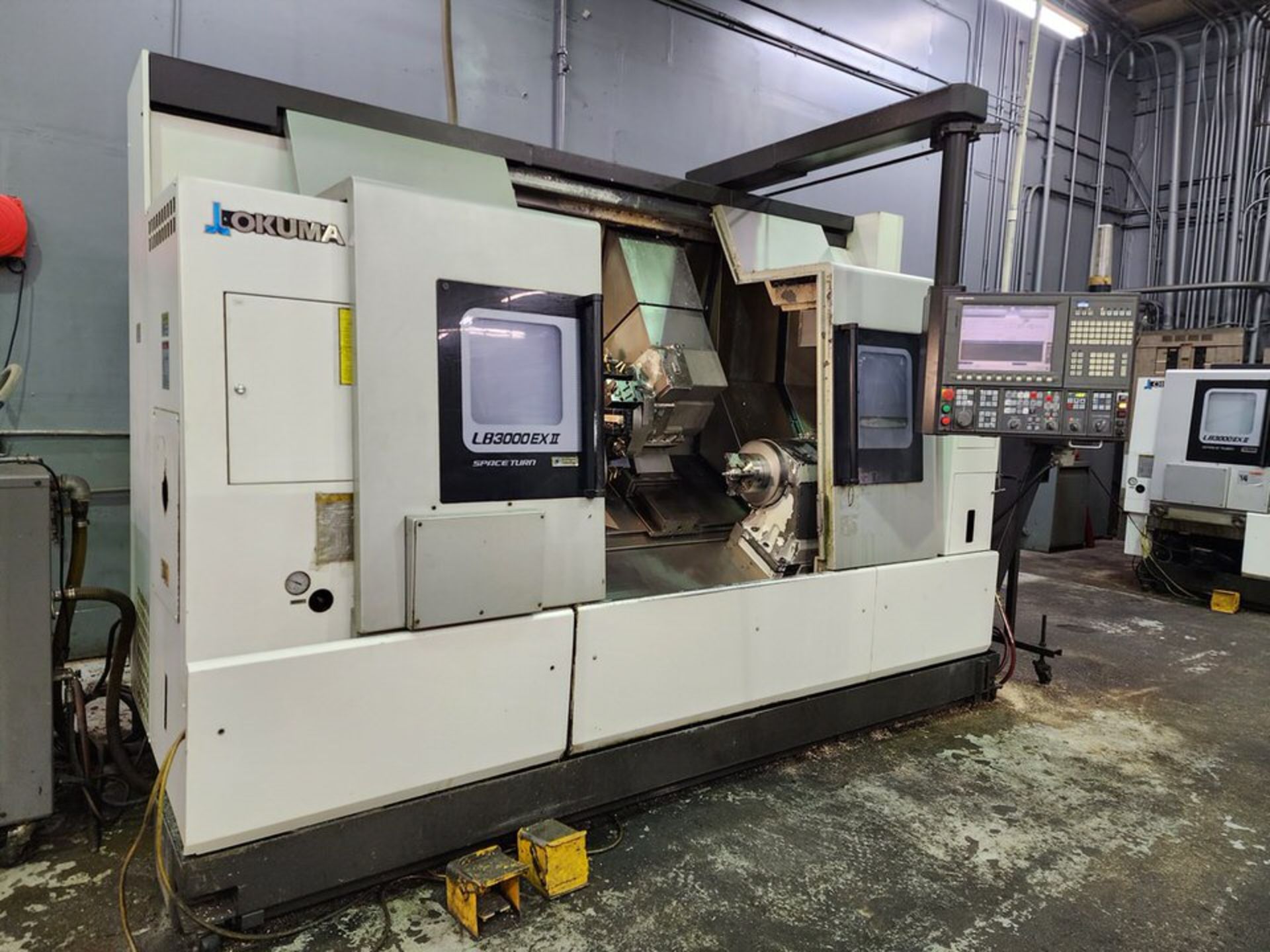 2013 Okuma LB3000EXII 5 Axis Horizontal CNC Lathe • Dual Spindles • Live Tooling • Sub Spindle...