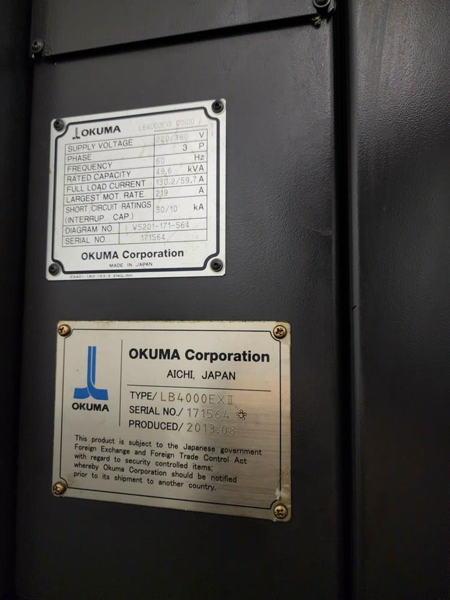 2013 Okuma LB4000EXII Space Turn Lathe 60" • Upgraded 50HP Z Axis • 1K Adj. Hi Pressure Coolant - Image 23 of 23