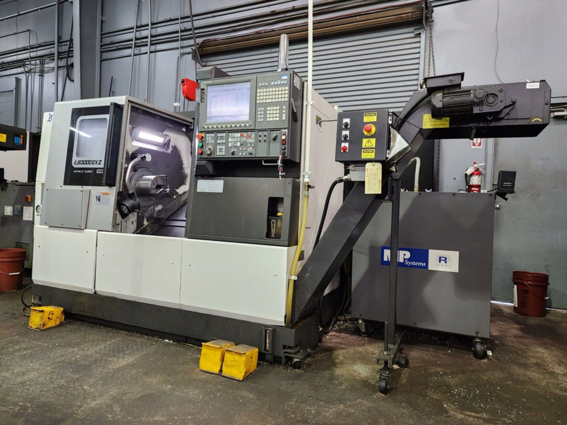 2017 Okuma LB3000EXII Horizontal Lathe 3-Axis; 220/480V, 3PH, 60HZ, 38kva, FLA: 99.8/45.8A; W/ Okuma - Image 4 of 20