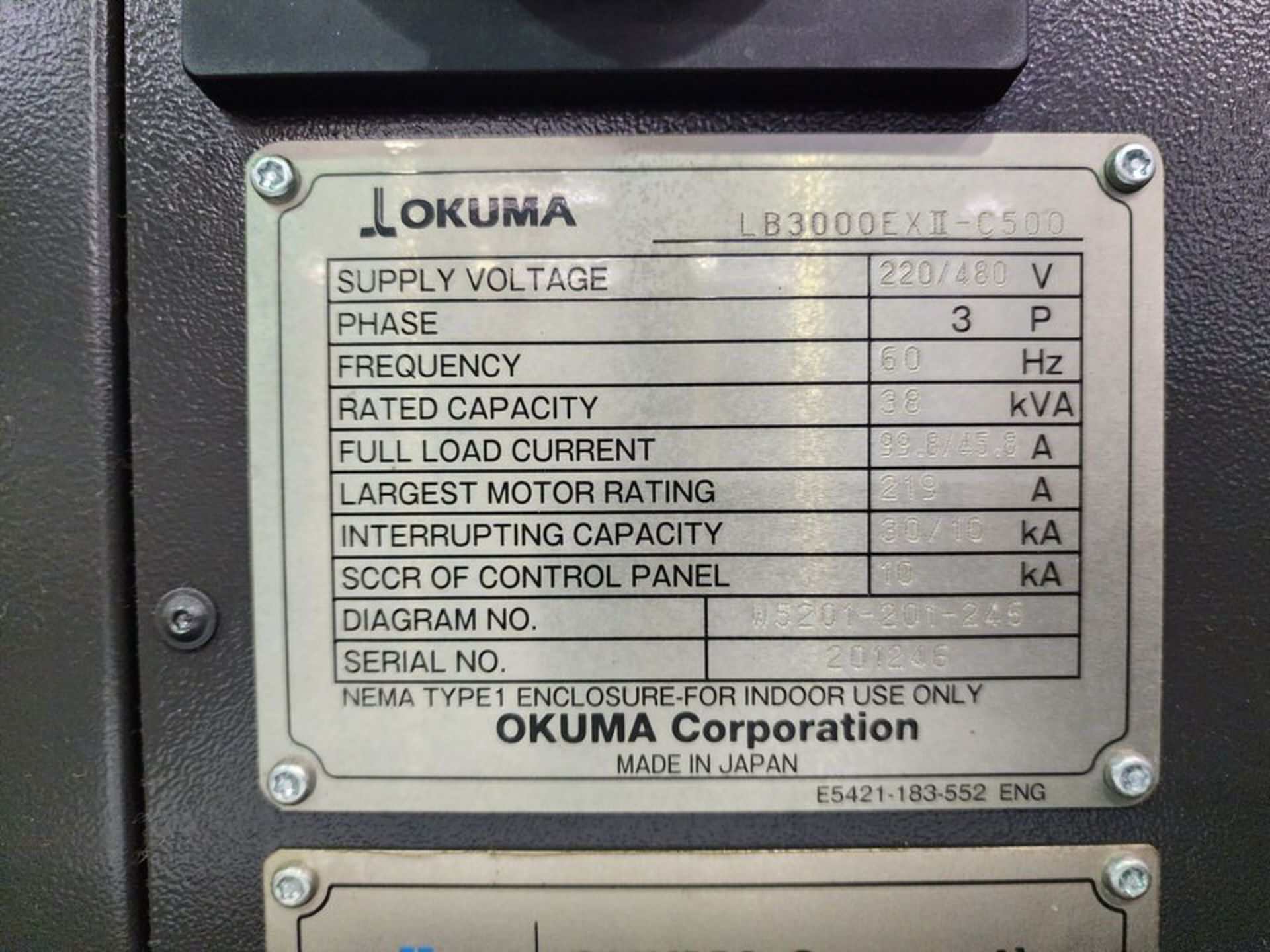 2016 Okuma LB3000 EX II 3 Axis Horizontal CNC Lathe w/ 2017 Rebel 80 Edge Tech Bar Feed - Image 18 of 33