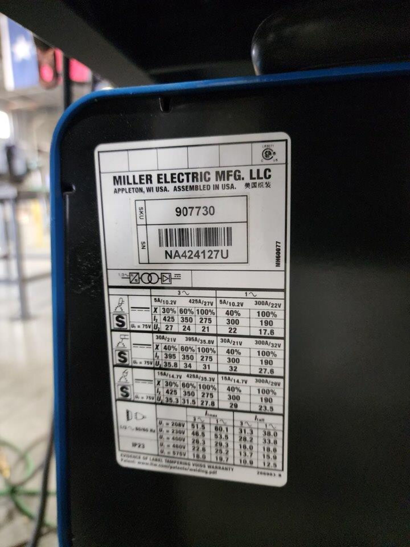 Miller XMT 350 6-Pack XMT 350 Field Pro Welding System W/ (6) XMT 350 Welders, 208-575V; W/ Rack - Image 15 of 34