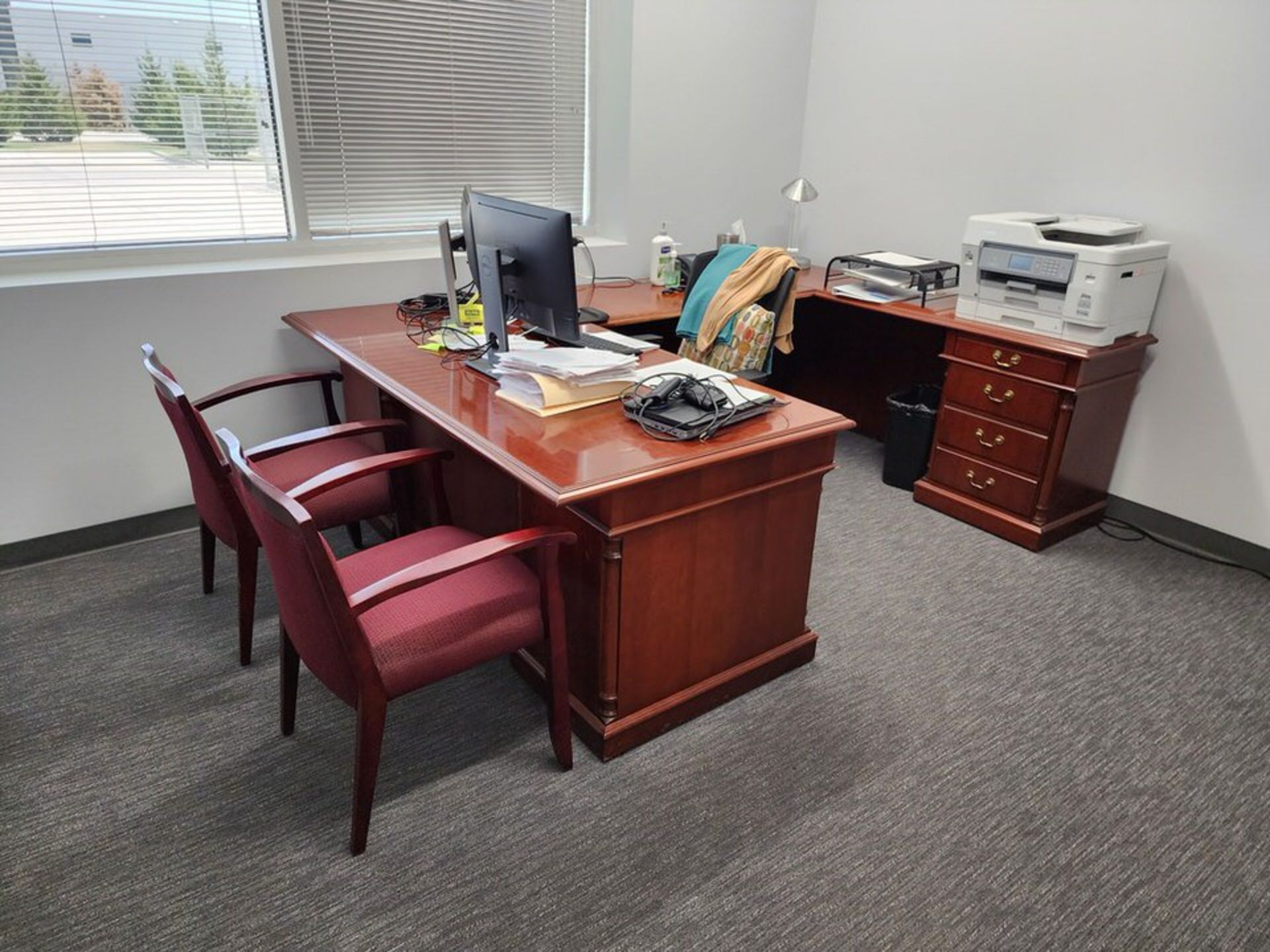 Office Furniture To Include But Not Limited To: Desk, Monitors, Keyboard & Mouse, etc. - Image 11 of 11