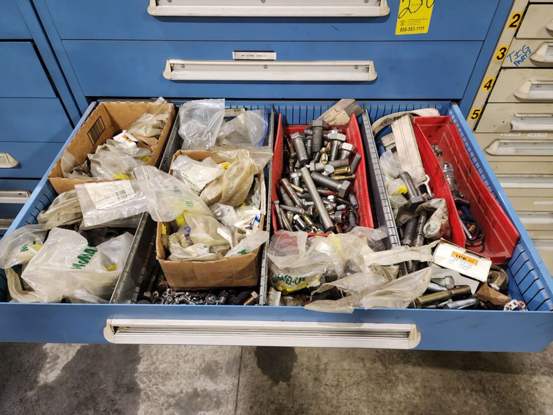 8-Drawer Modular Cabinet W/ Contents W/ Assorted Welding & Hardware Contents - Image 16 of 26