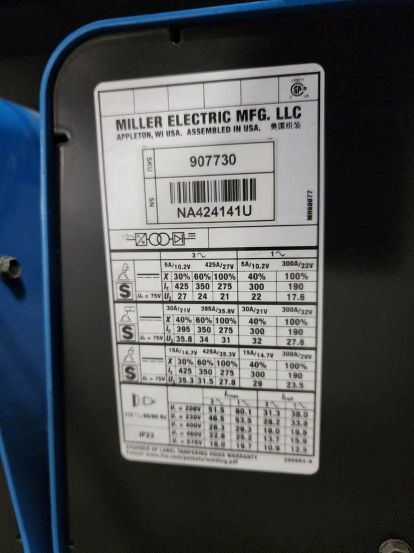 Miller XMT 350 6-Pack XMT 350 Field Pro Welding System W/ (6) XMT 350 Welders, 208-575V; W/ Rack - Image 14 of 34