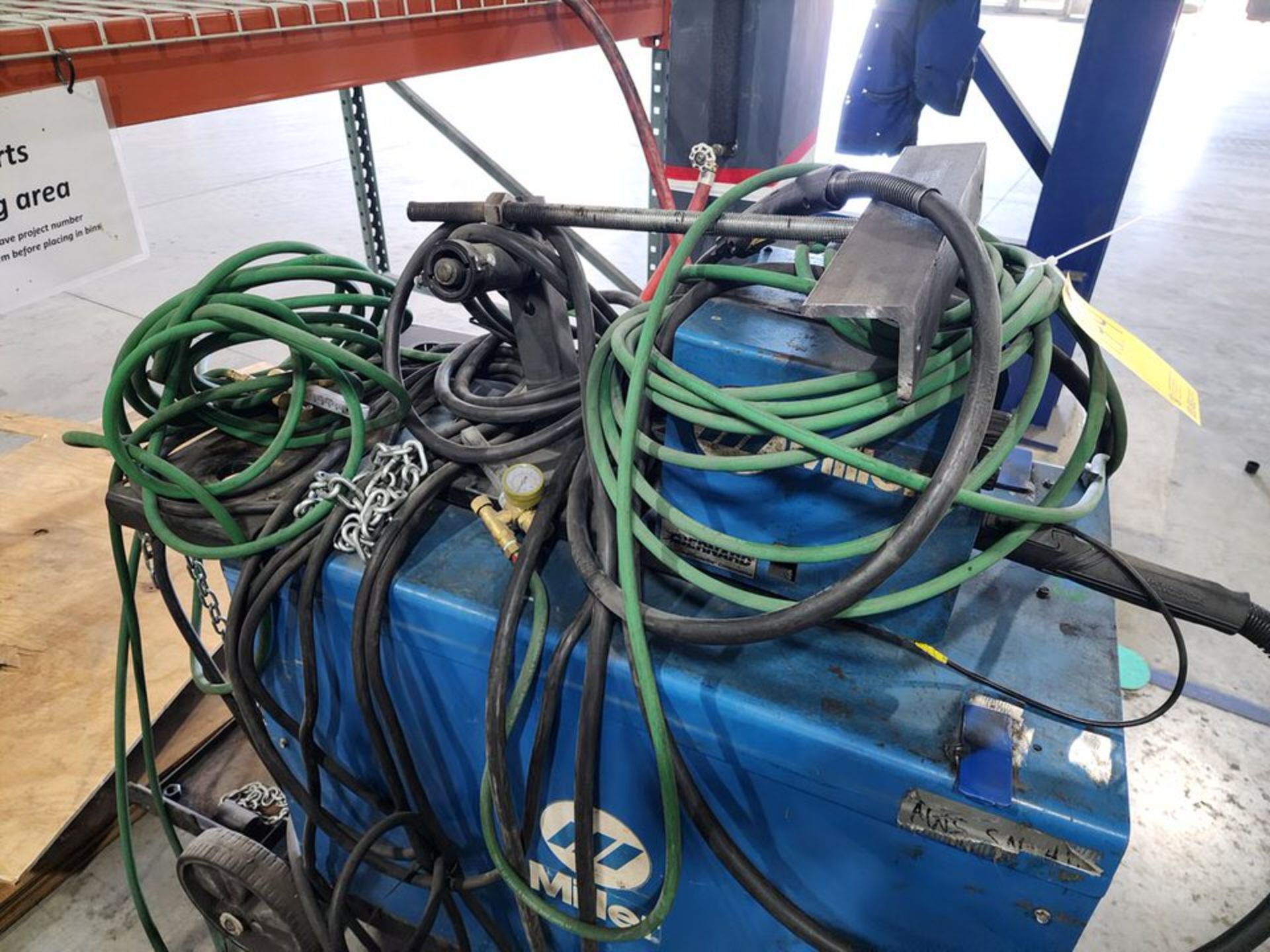 Miller Deltaweld452 Welder 230/460/575V, 63/32/25A, 21.1KW, 3PH, 60HZ; W/ 24V Wire Feeder - Image 8 of 11