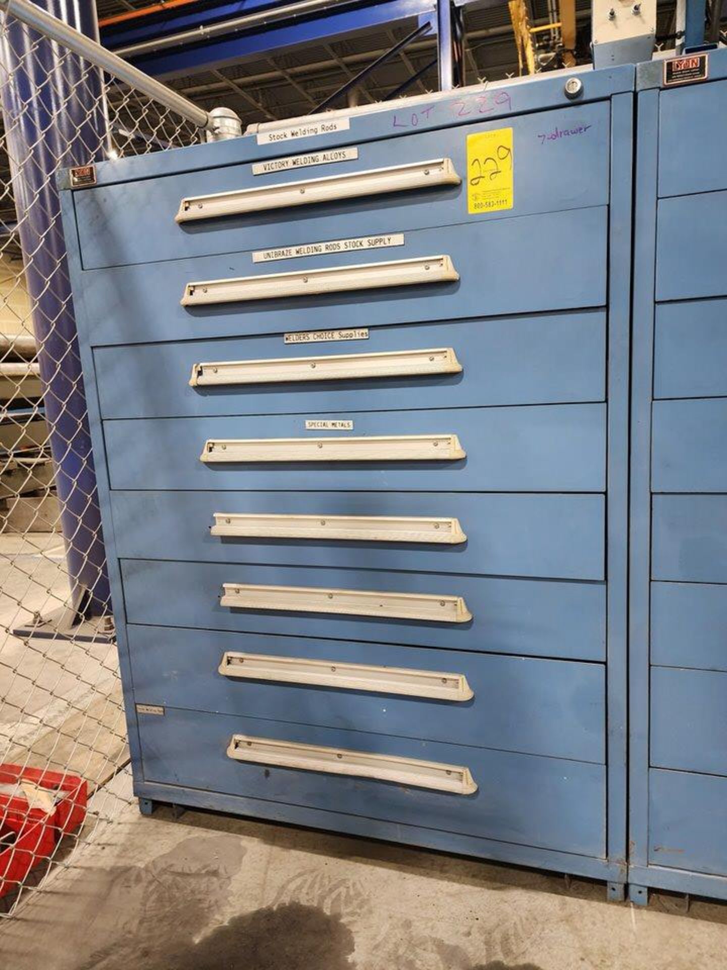 7-Drawer Modular Cabinet W/ Contents Assorted Welding Contents - Image 2 of 23