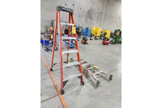 Werner 6' Ladder W/ (1) Little Giant Multi-Position 13'L Ladder - Image 2 of 6