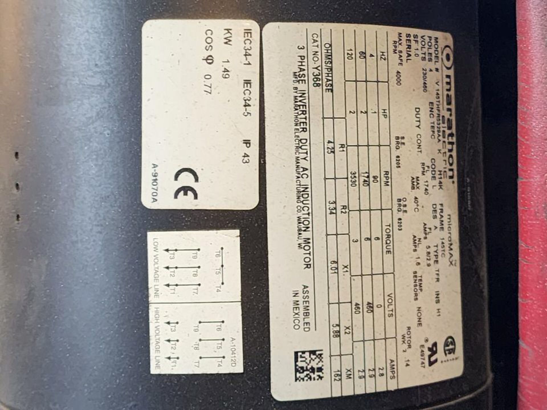 Koike Aronson 3.5T-PE Welding Positioner 480V, 3PH, 60HZ; W/ Miller Deltaweld 452 Welder W/ Miller - Image 27 of 27