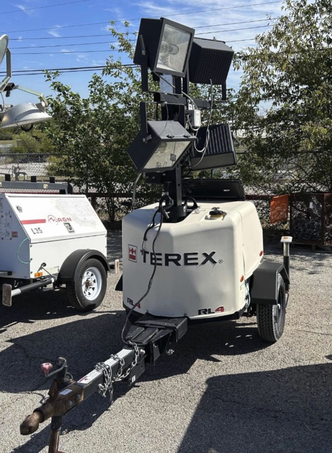 (2018) TEREX LIGHT TOWER, PANCAKE 8KW GENERATOR, KUBOTA DIESEL ENGINE- 3,150 HOURS - Image 3 of 5