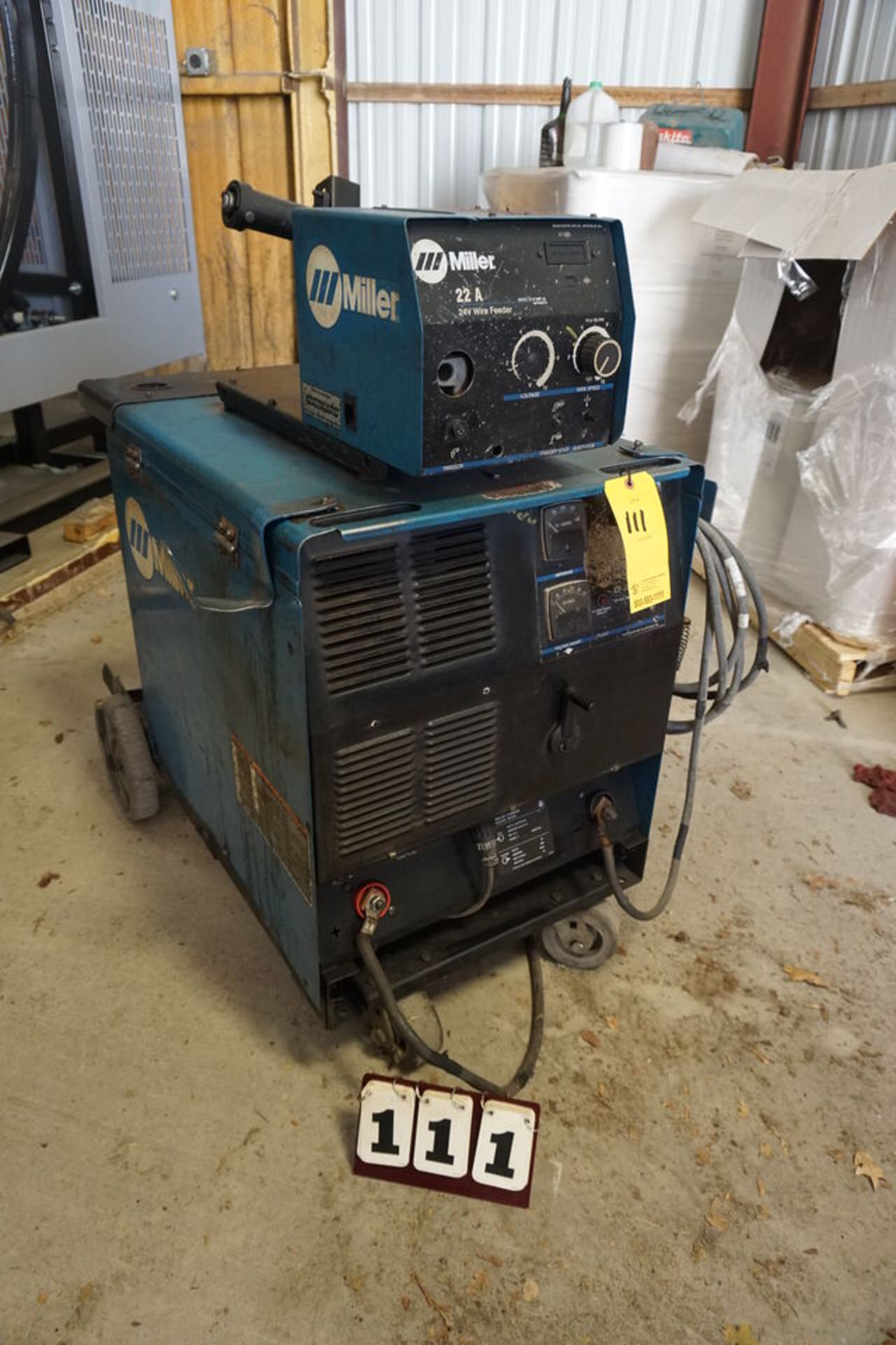 Miller CP302 CN-DC Welding Power Source w/ Miller 22A Wire Feeder, 220V, #PH (LOCATION: Alvarado,TX