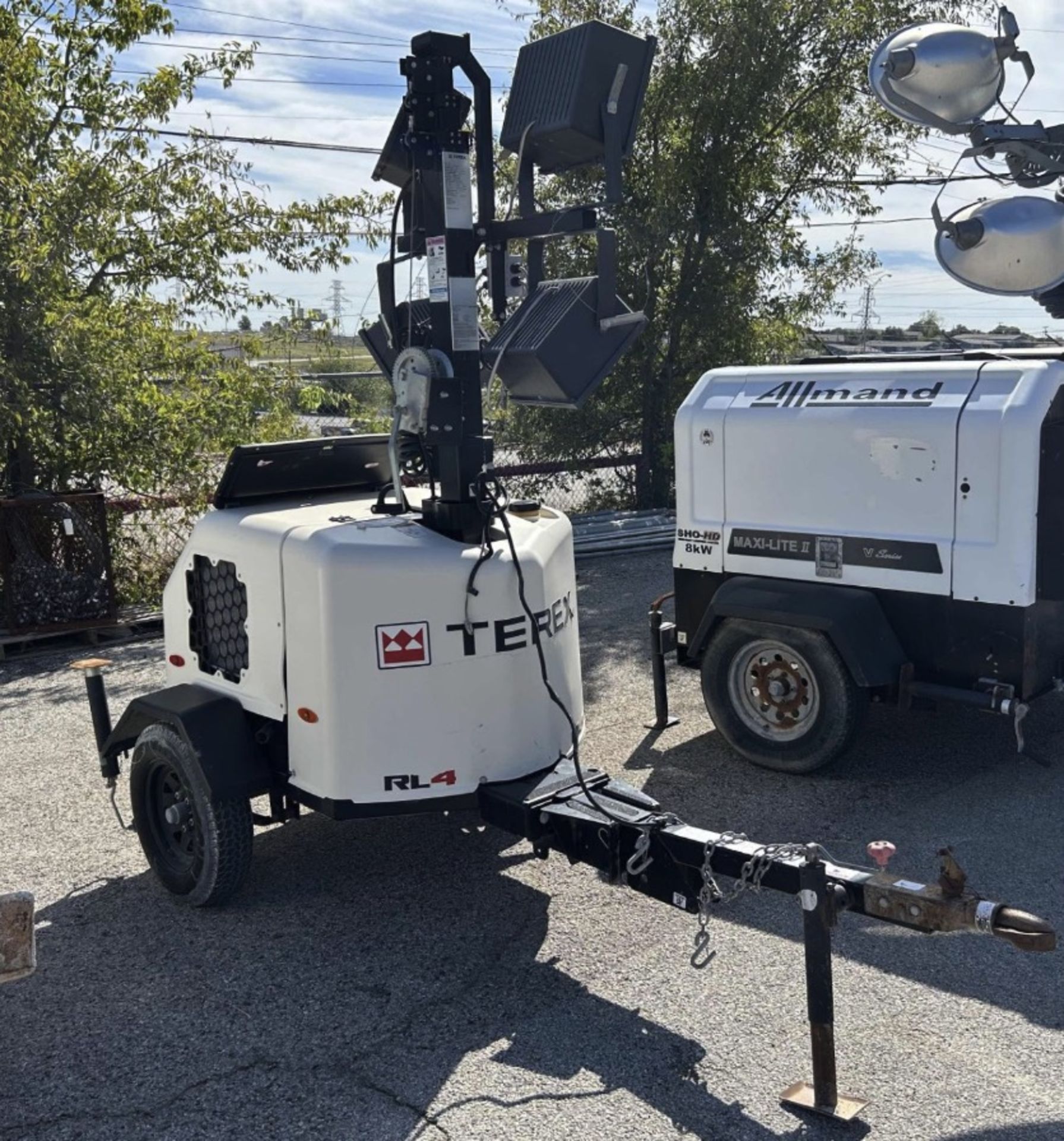 (2018) TEREX LIGHT TOWER, PANCAKE 8KW GENERATOR, KUBOTA DIESEL ENGINE- 3,150 HOURS - Image 2 of 5