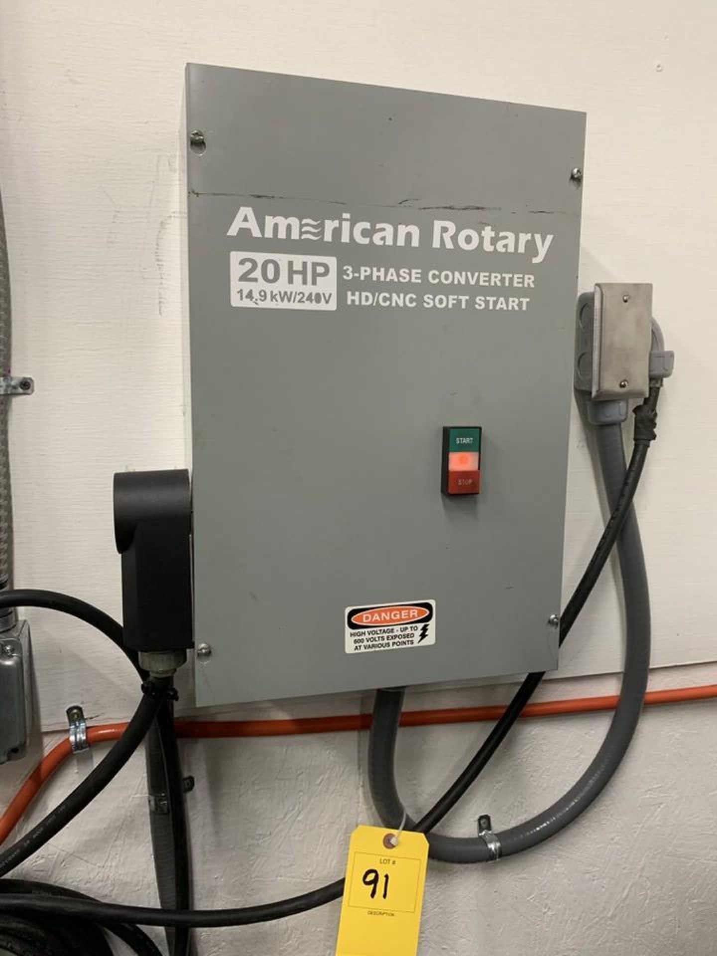 AMERICAN ROTARY 20HP 3 PH CONVERTER