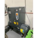 2020 ATLAS COPCO AIR COMPRESSOE, MDL: GX4, APPROX 80GALLON TANK, 13.6 HOURS SHOWING