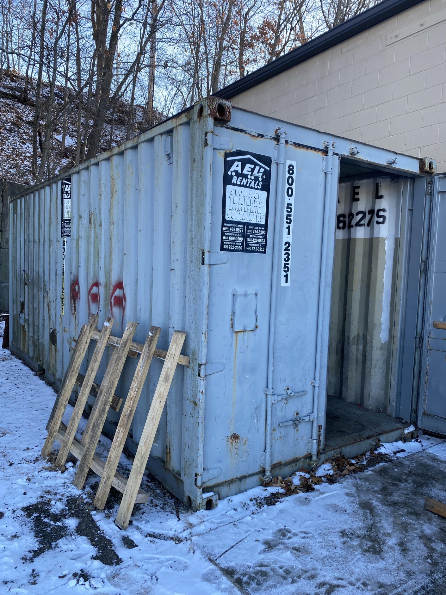 (1) 20' Storage Container (No Contents)