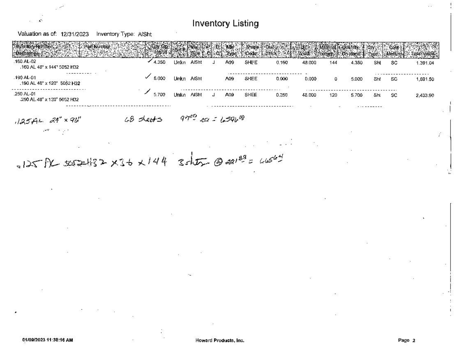 LOT Asst. Stainless Steel and Aluminum Sheet Stock on (5) - Image 7 of 11