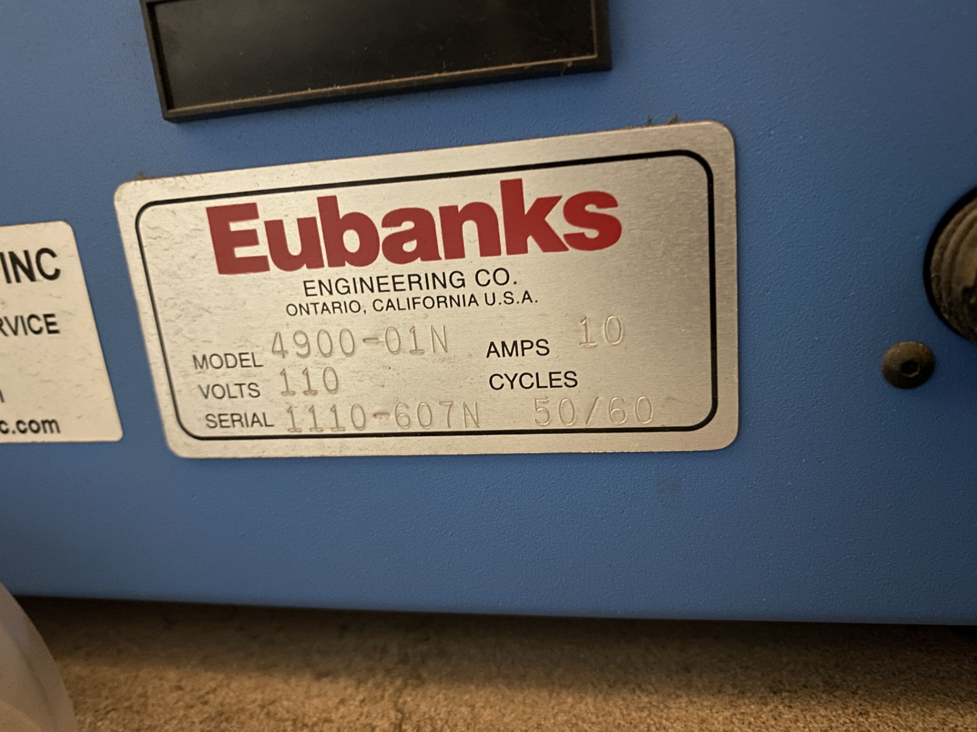 (1) Eubanks Wire Stripper, Model 4900-01N, Wire Cut to Length Machine, S/N 1110-607N - Image 2 of 4