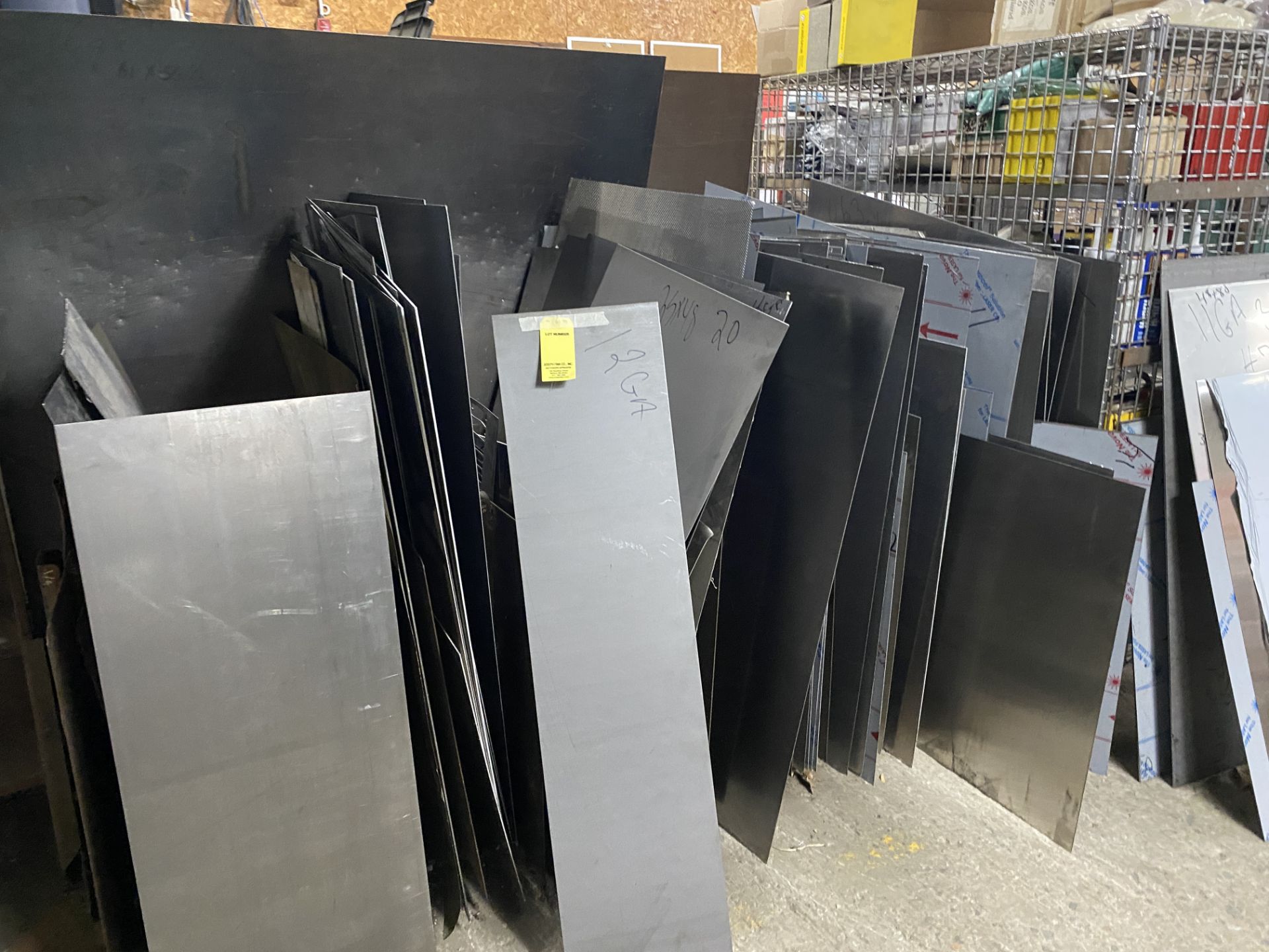 LOT Asst. Stainless Steel and Aluminum Sheet Stock on (5)