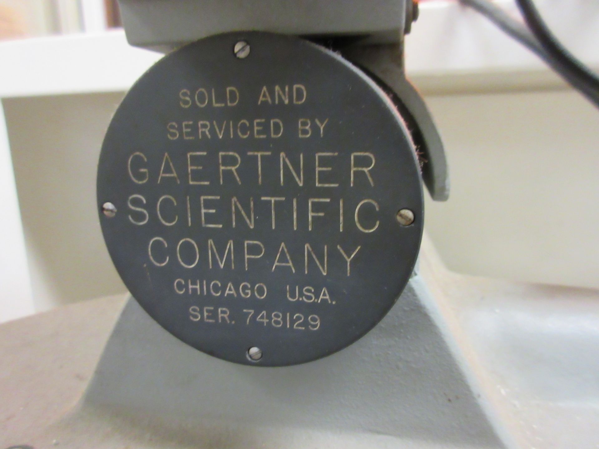 (1) Gaertner Toolmakers Microscope, S/N 748129 - Image 2 of 2
