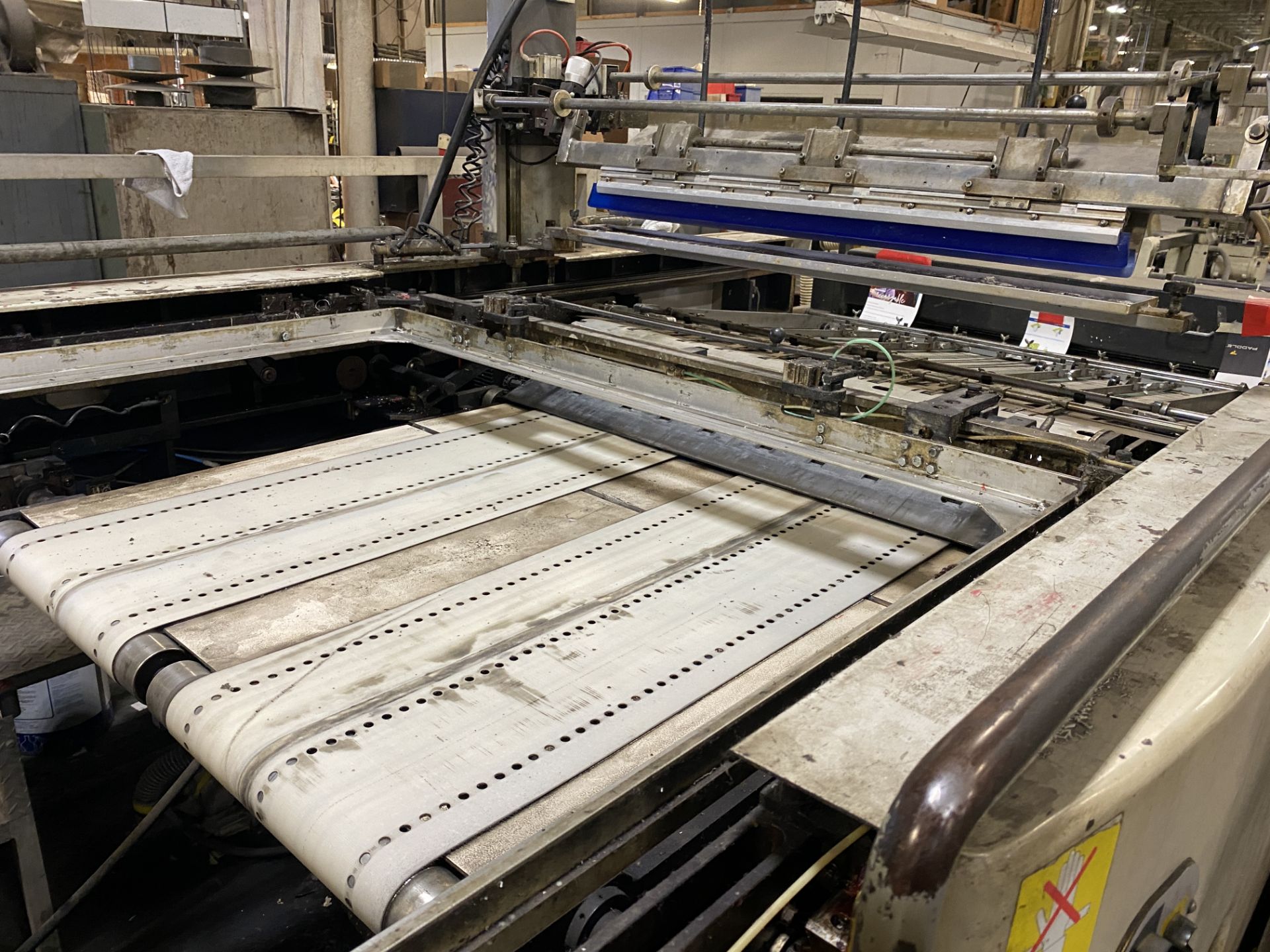 2007 Sakurai MS102A2 Screen Printer s/n RE0143307, Conveyor, 2007 Olec Gen2/482/12AC UV-Dryer s/n - Image 6 of 10