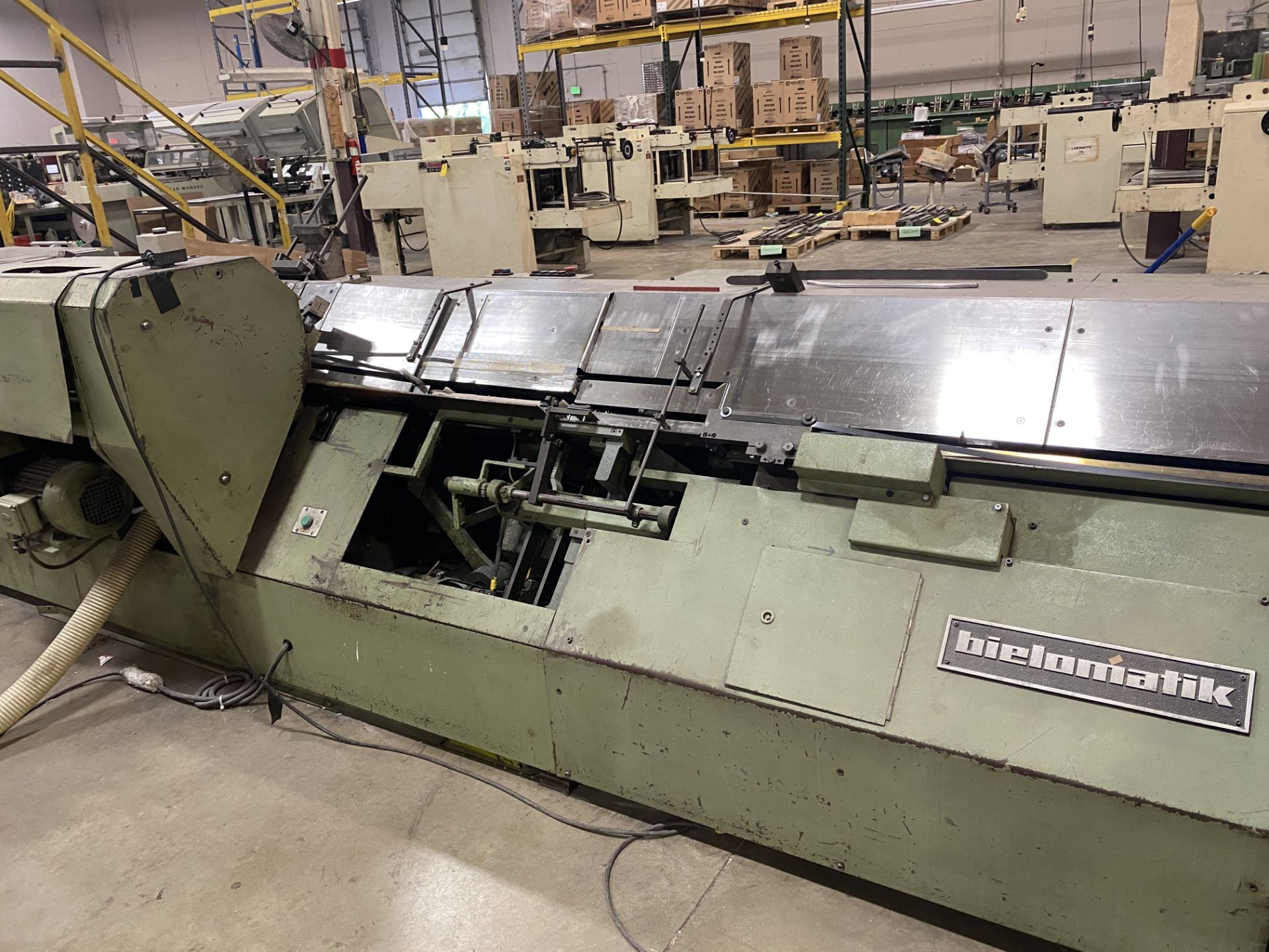 Bielomatic Wire-O Production Machine with TecGraf 42 Station Dual Sided  Rotary Gatherer w/ Off Line - Image 10 of 18