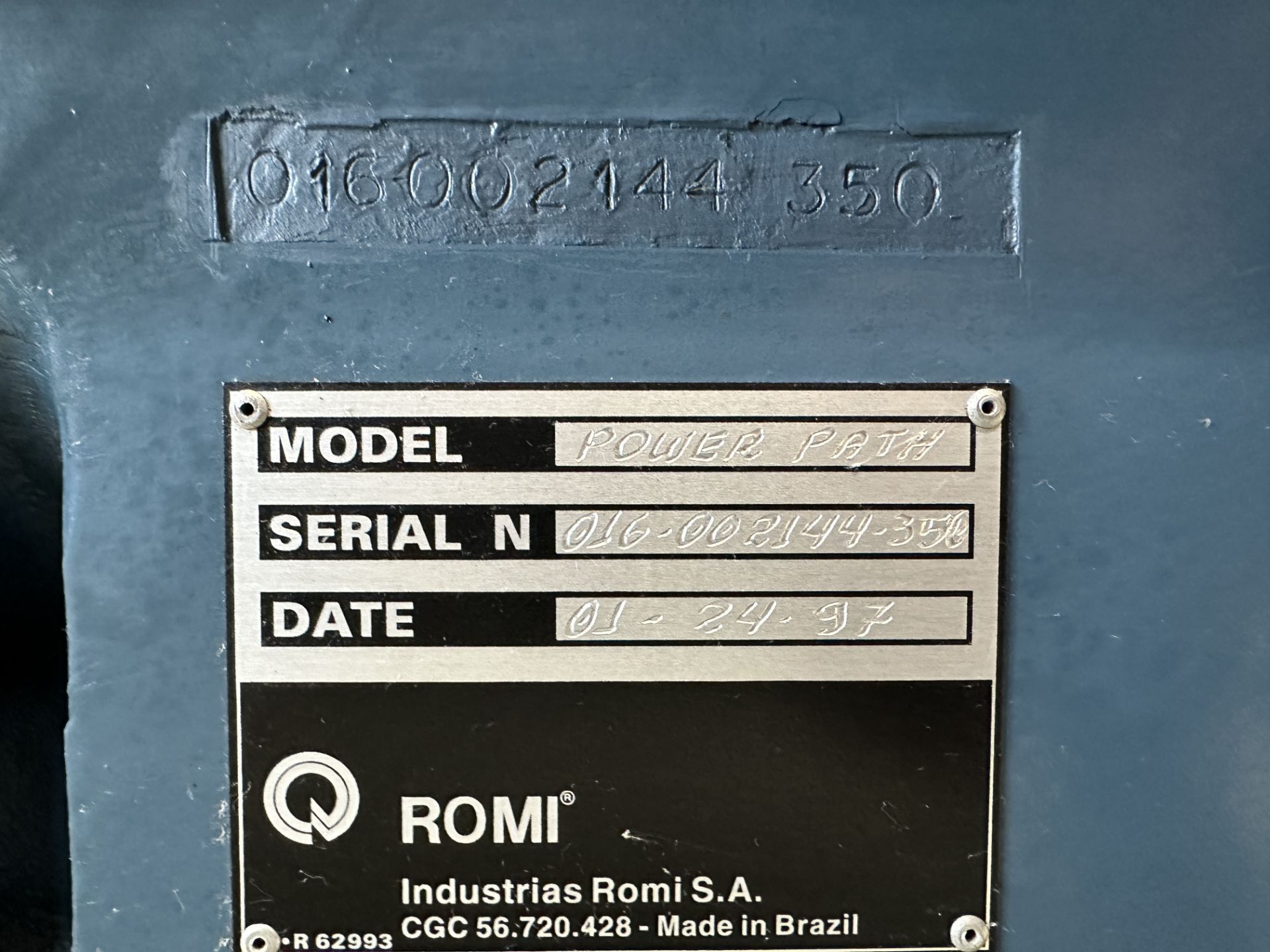 Romi Bridgeport Power Path CNC Lathe s/n 016-0021144-350, Bridgeport DX-32 CNC Control - Image 7 of 8