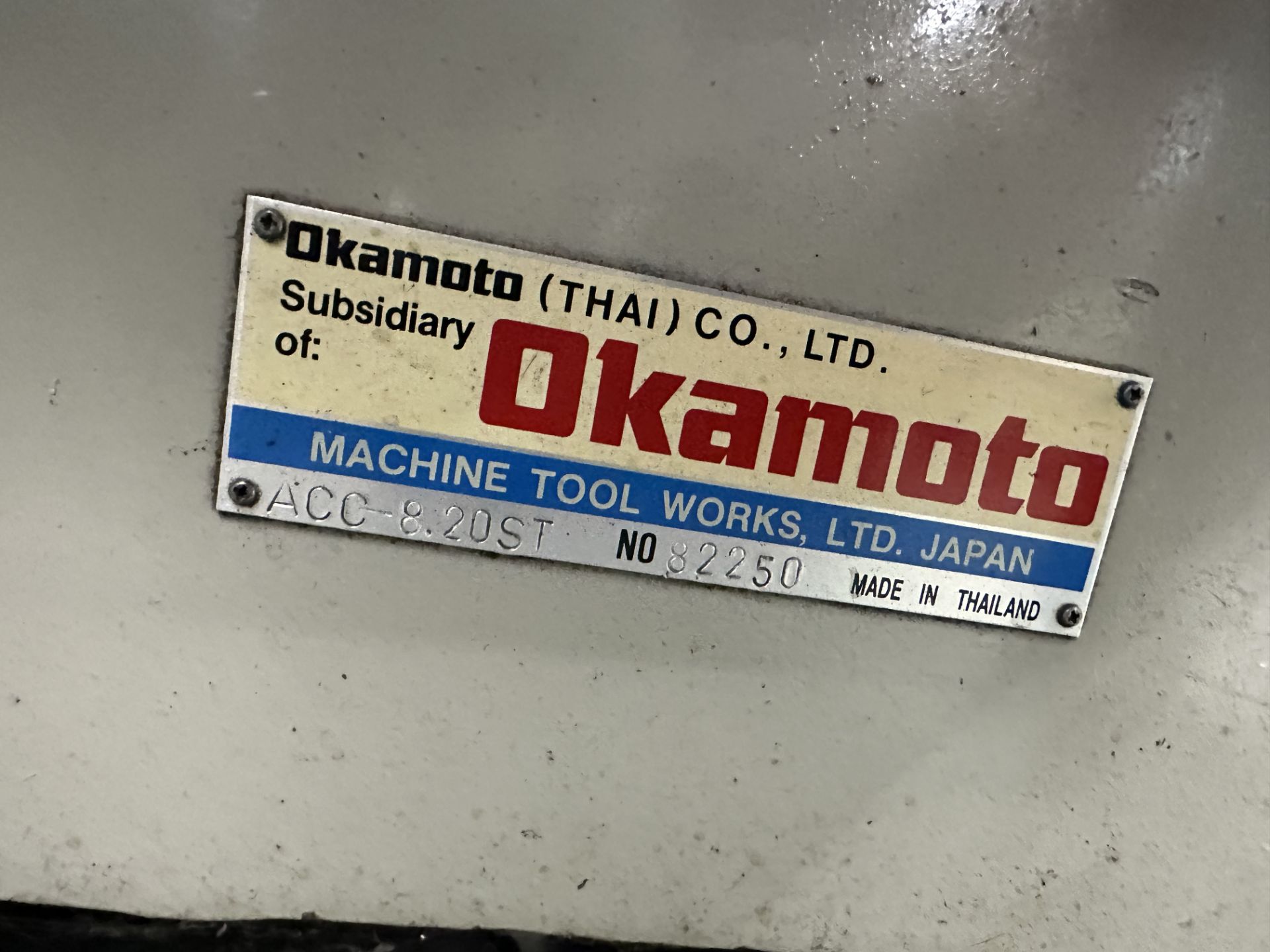 Okamoto Grind X ACC8-20ST Surface Grinder s/n 82250, Sony Read Out - Image 7 of 7