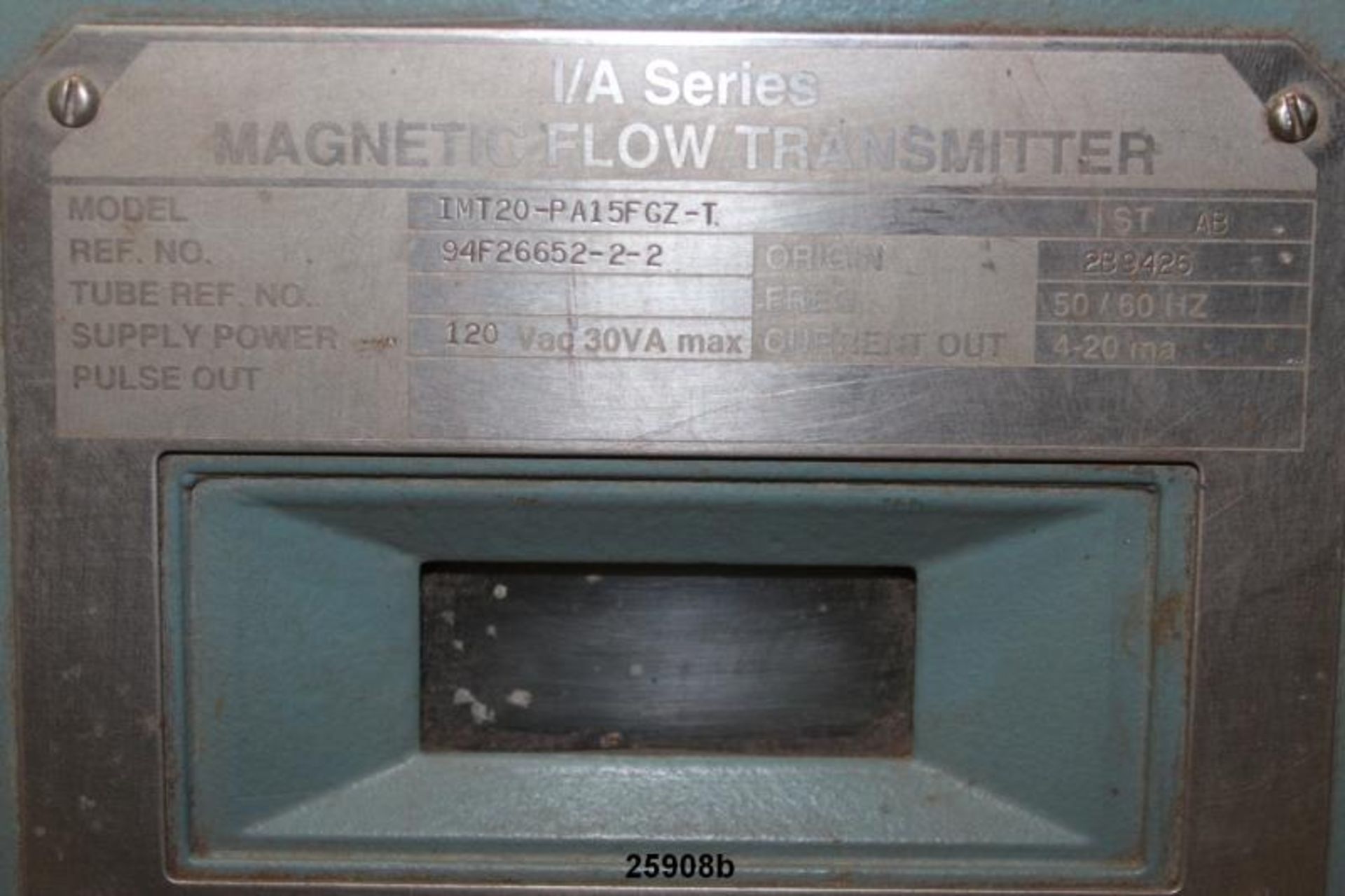 Foxboro IMT20-PA15FGZ-T Magnetic Flow Transmitter, Series 1/a, Origin 2b9426, Supply Power 120 - Image 2 of 2