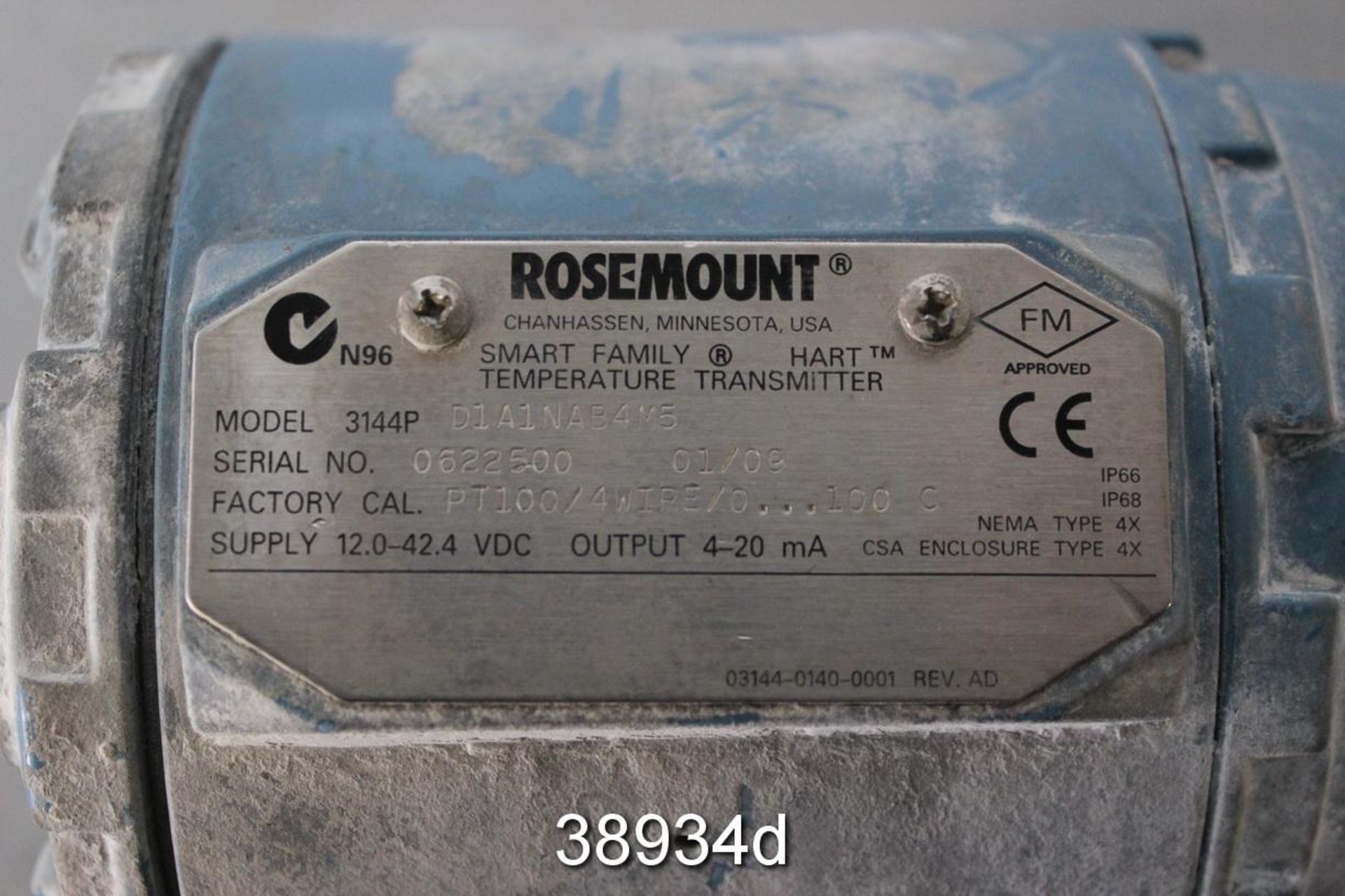 Rosemount 3144PD1ANAB4M5 Temperature Transmitter,, 3 Analog Inputs, 1 Input Selector, Single Or - Image 4 of 4