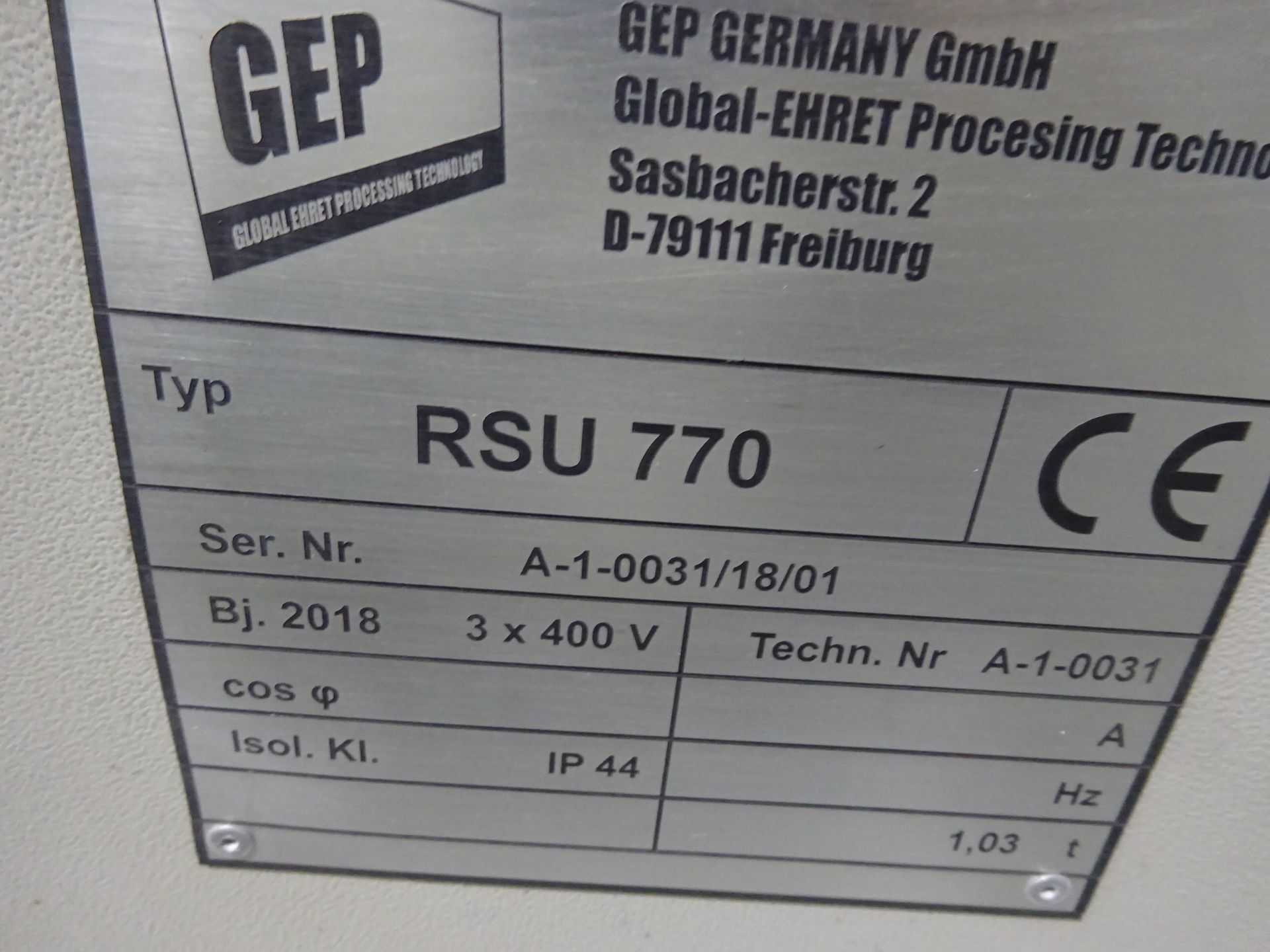 GEP Digital Web Splicer Consisting Of: GEP RFU 770 Unwinder, S/N A-1-0040/19/01 (2019), GEP RSU - Image 6 of 11