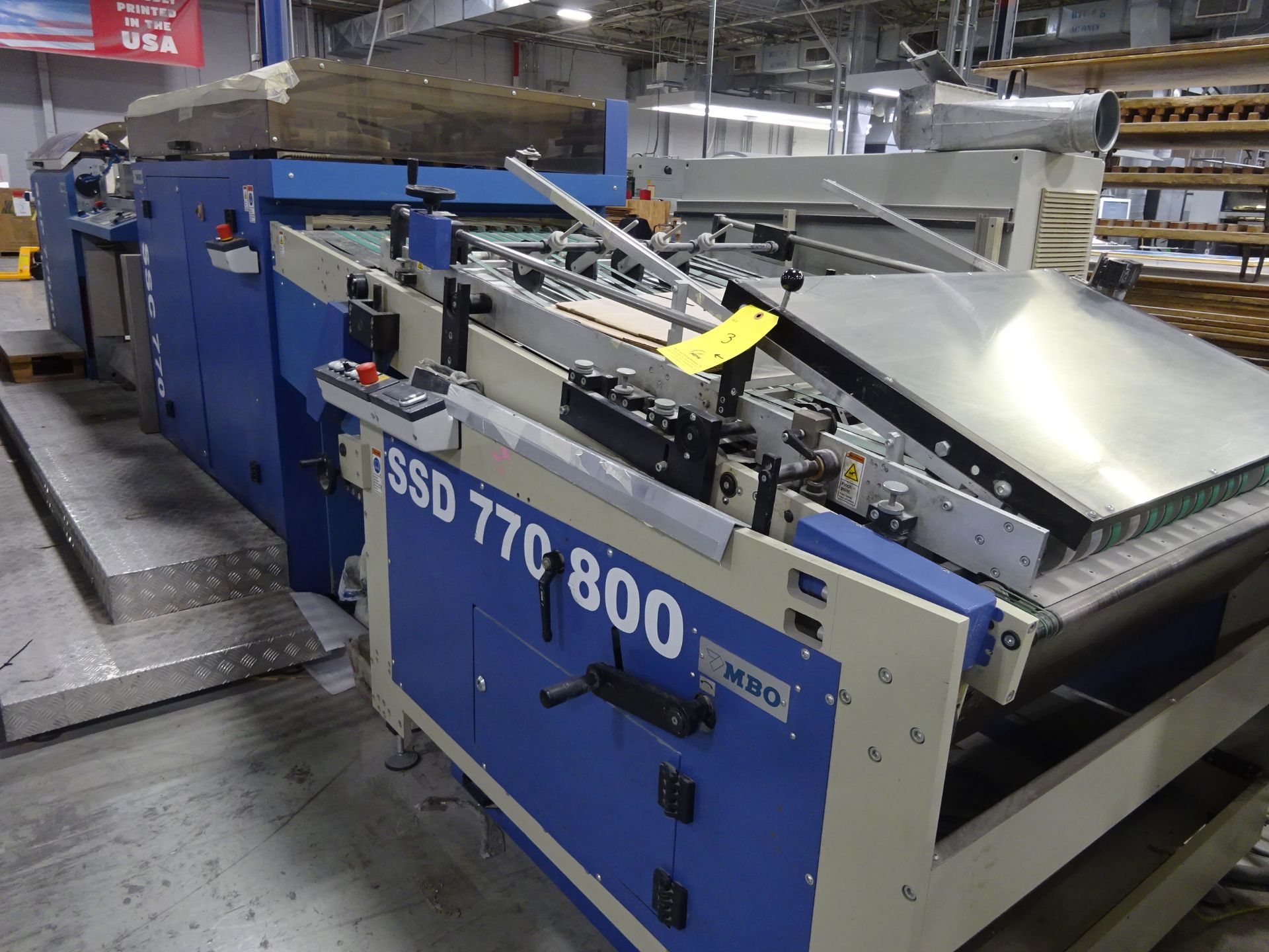 2012 MBO Sheet Stacking Section for Production Ink Jet Printers, Includes: EM770 Ejection Module,