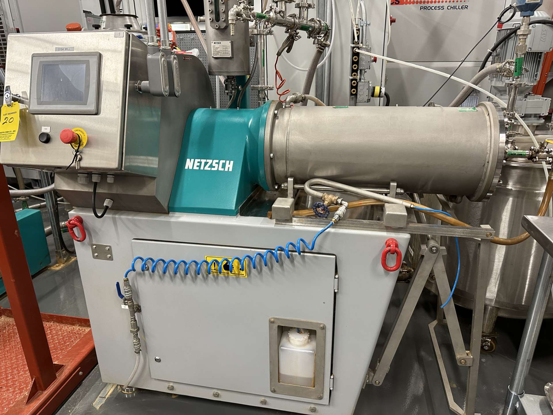 2020 Netzsch Discus 30 Horizontal Disc Mill s/n 15030570-10, 30 H.P ...